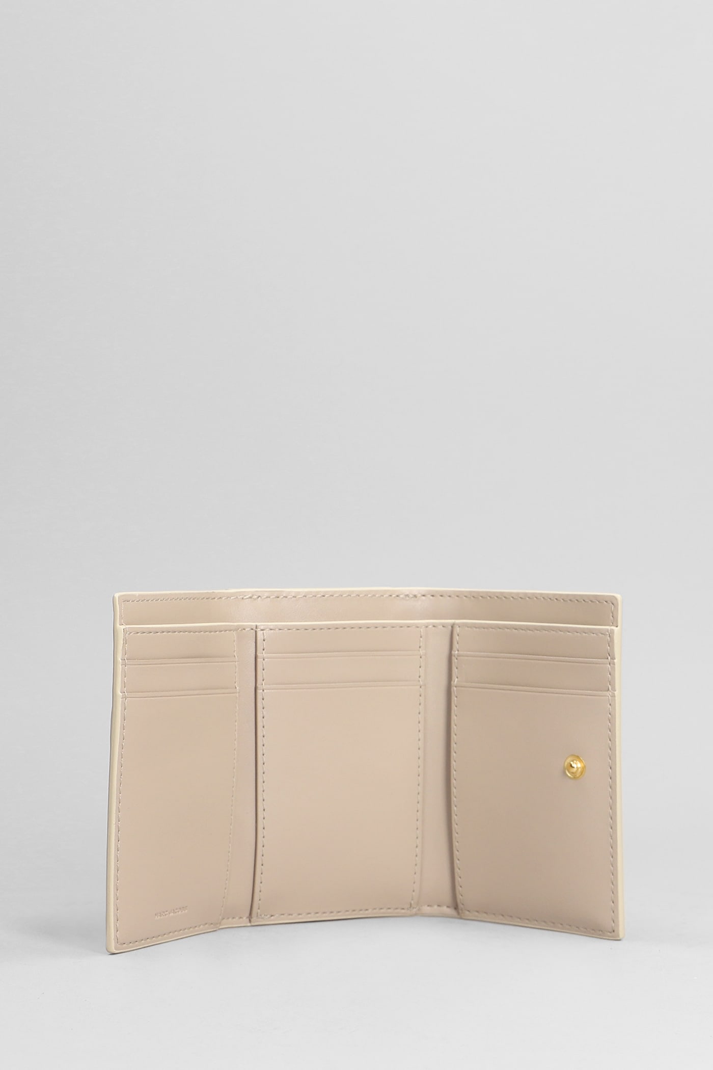 Marc Jacobs The Trifold Wallet In White Leather In White