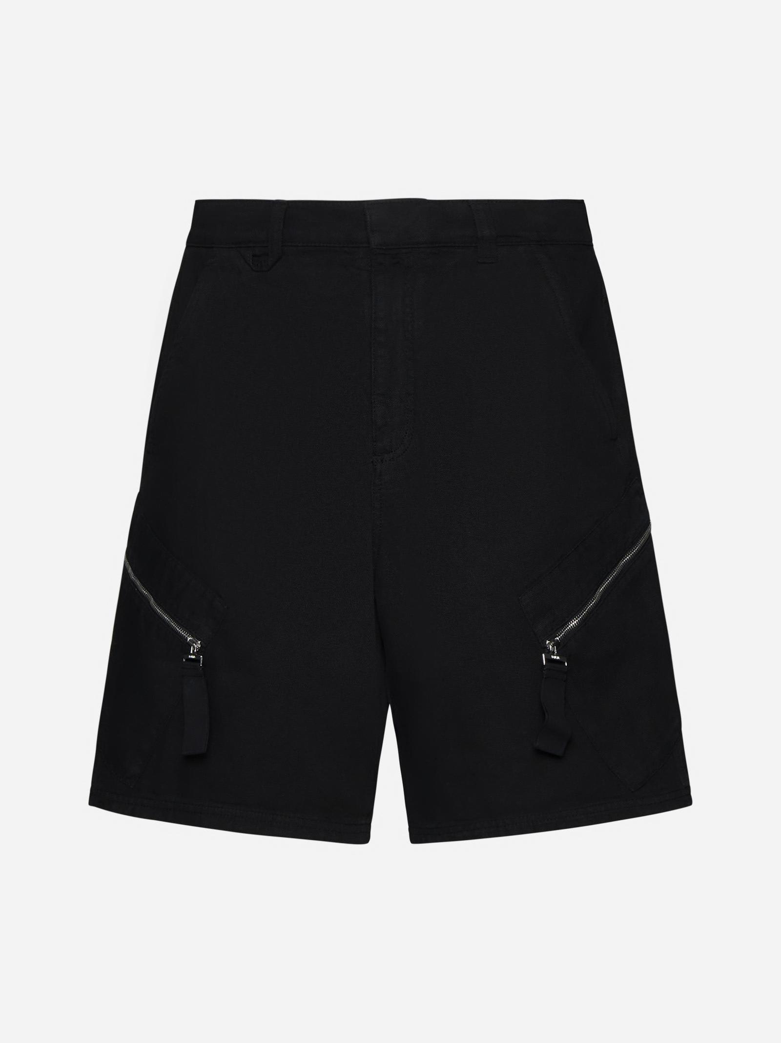 Shop Jacquemus Marrone Cotton Shorts In Black
