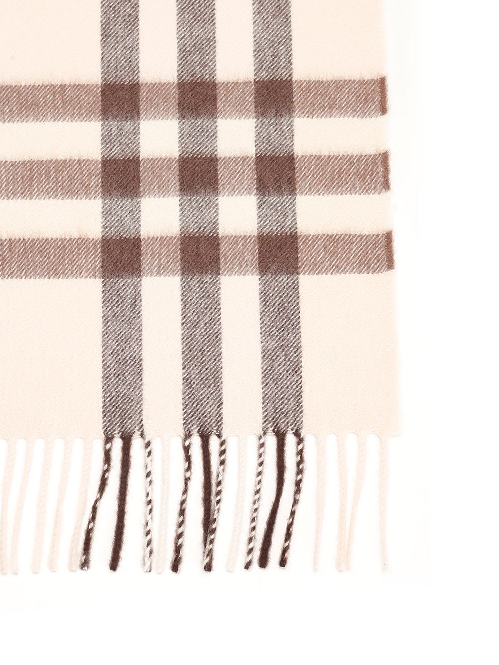 Burberry Cashmere Scarf In Alabaster