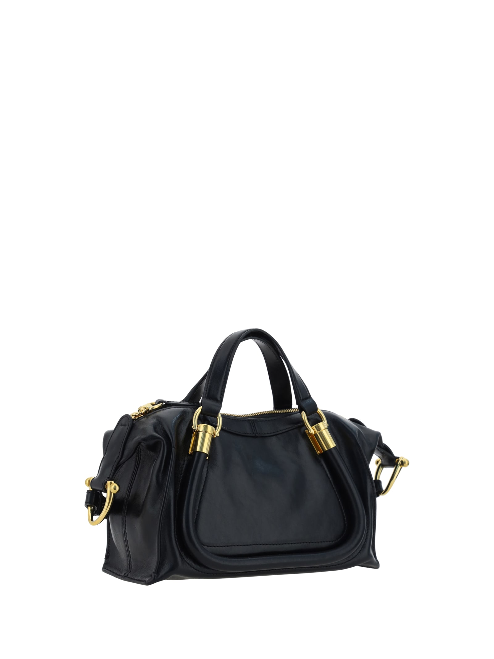 Shop Chloé Paraty Shoulder Bag In Black