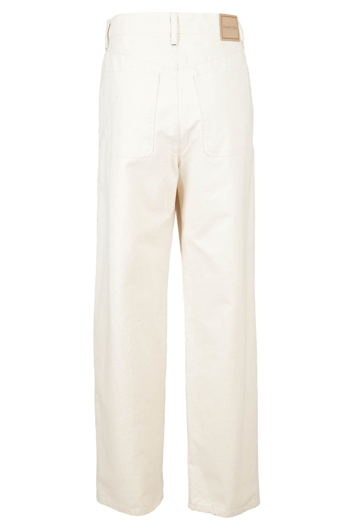 Shop See By Chloé Pantalone In Antique White