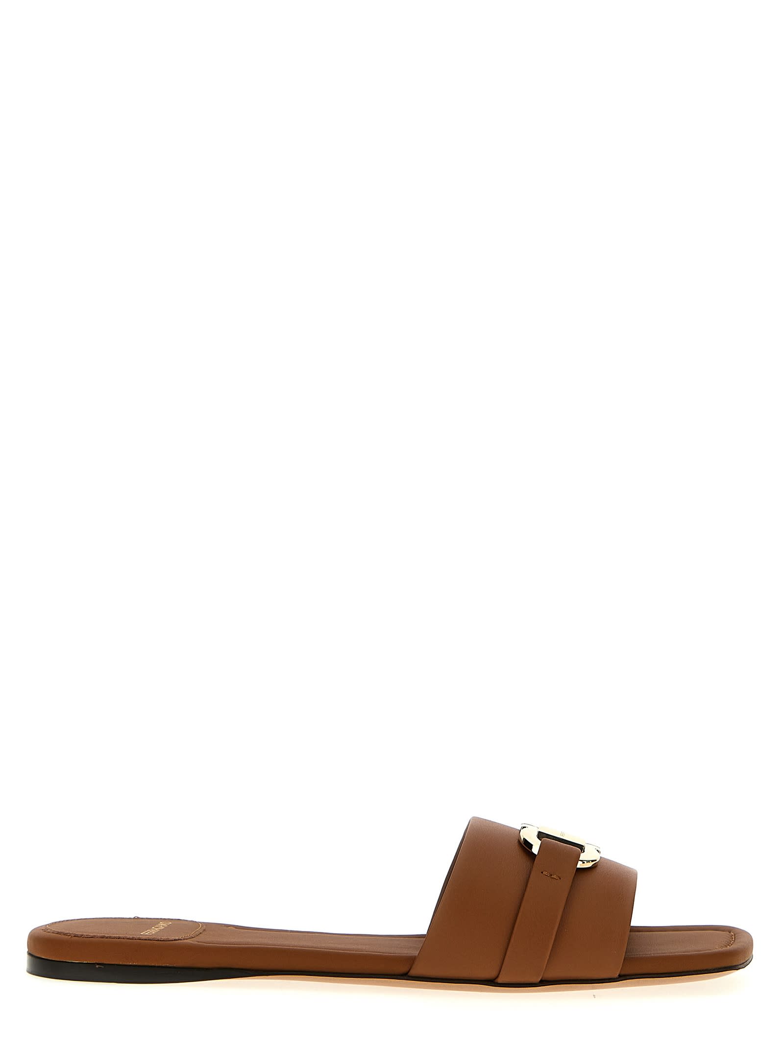 Shop Ferragamo Leah Sandals In Brown