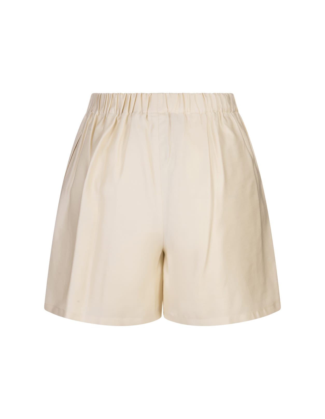 Shop Max Mara Ivory White Piadena Shorts
