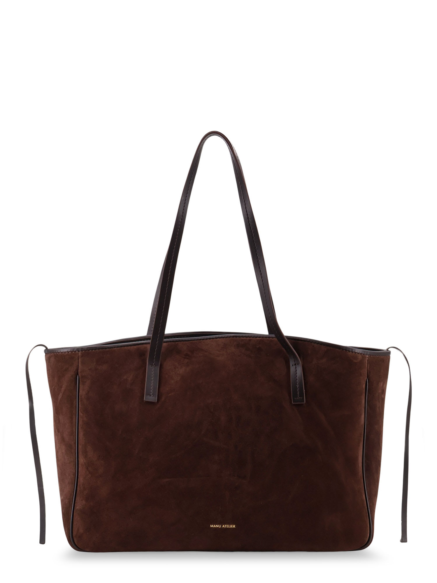 Manu Atelier Xl Du Jour Suede Shoulder Bag