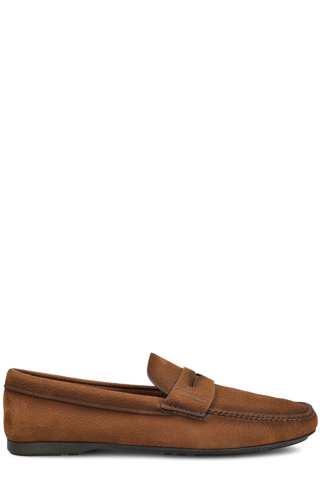 Shop Church's Round-toe Slip-on Loafers In Axo Burnt