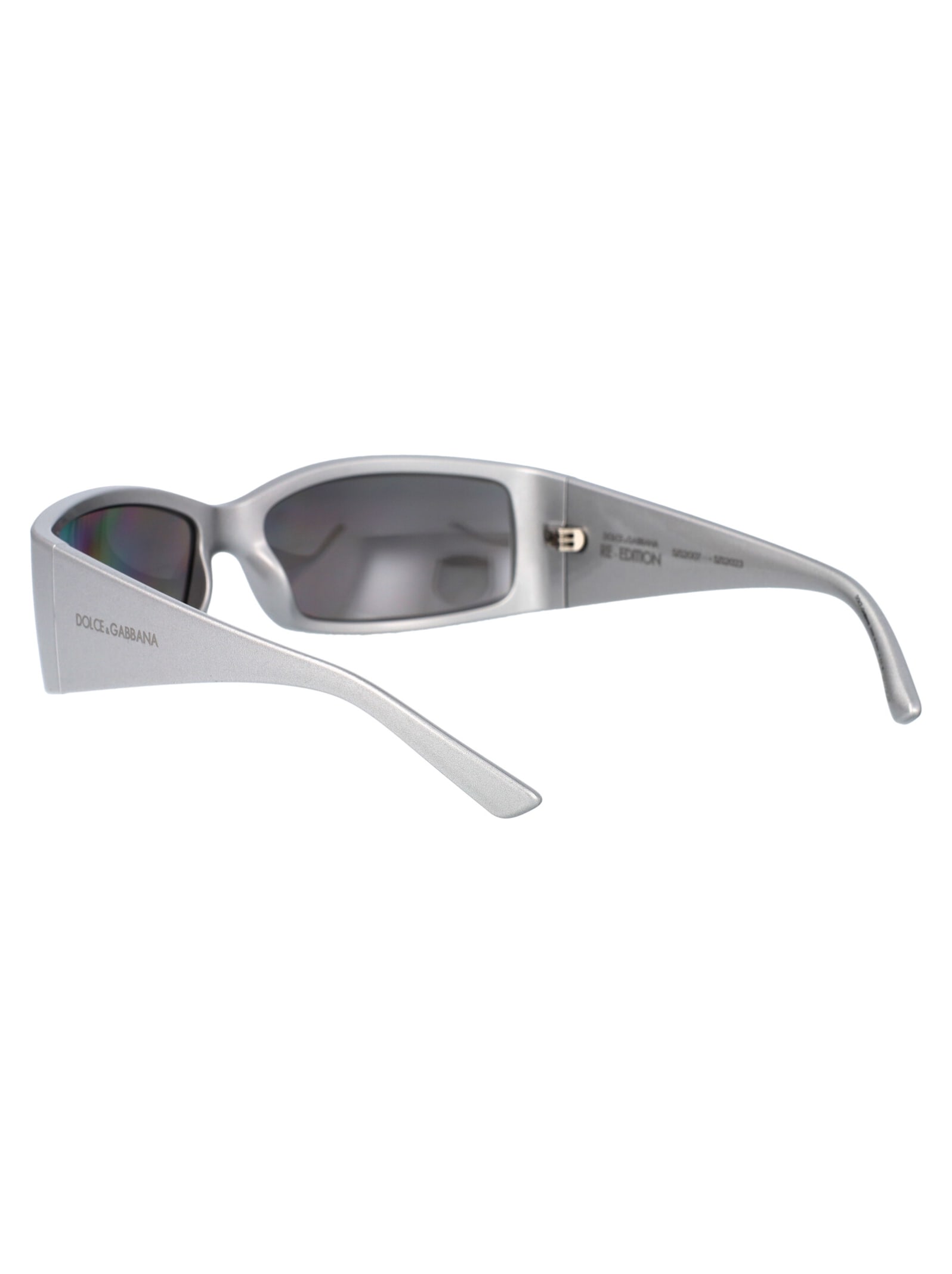 Shop Dolce &amp; Gabbana Eyewear 0dg6188 Sunglasses In 34156g Metallic Grey