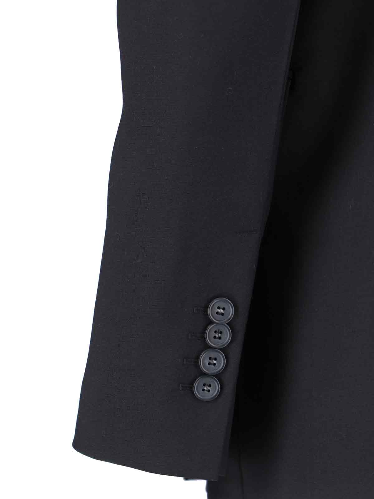 Sportmax Double-breasted Tailored Blazer With Classic Lapels In Black
