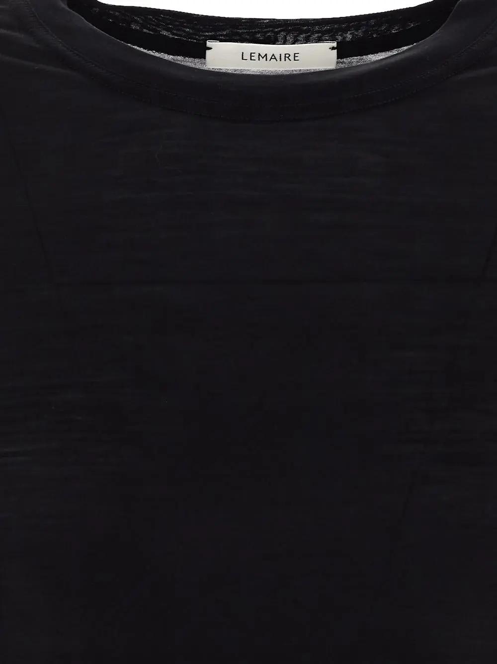 Shop Lemaire Essential T-shirt In Black