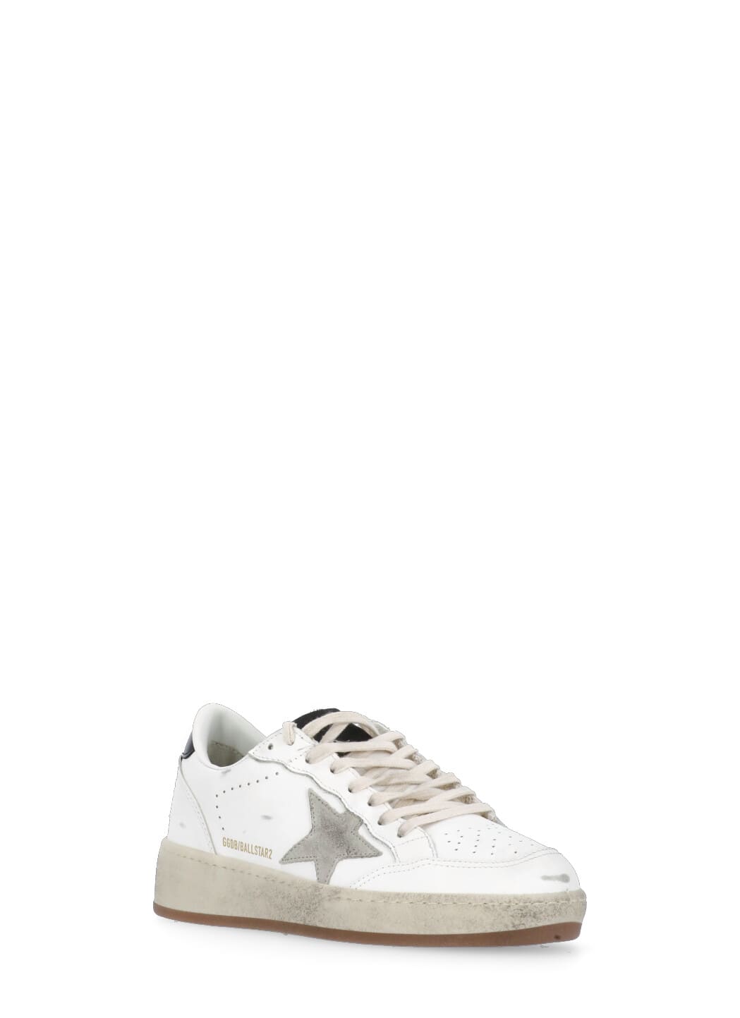 Golden Goose Leather Hi Star Sneakers In White