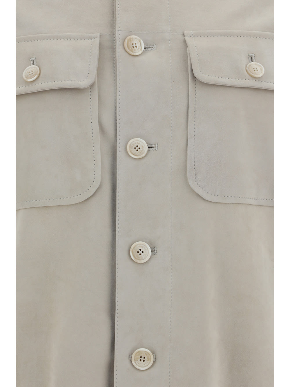 Brunello Cucinelli Jacket In English White Avena