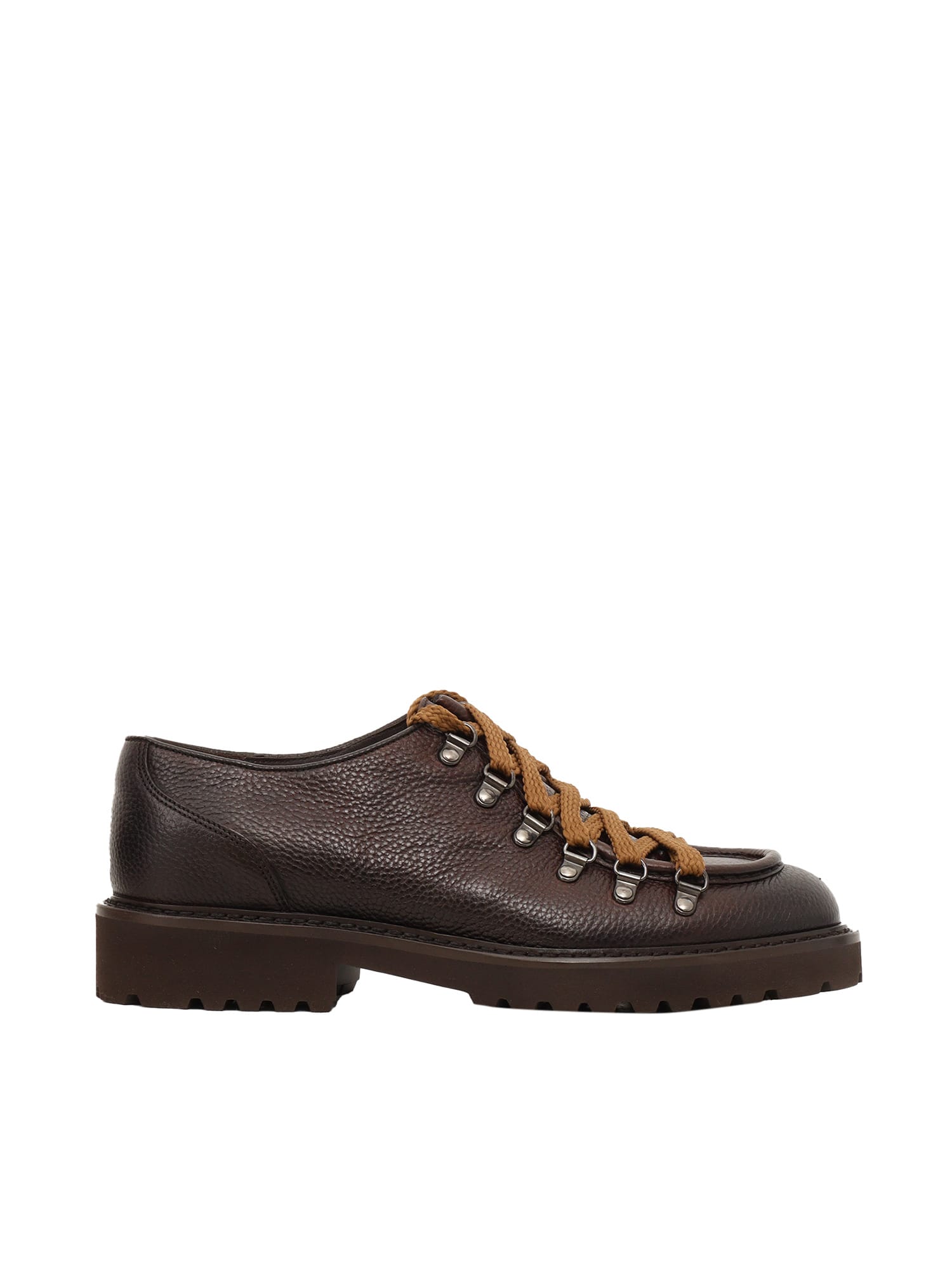 Shop Doucal's Hooks Shoes (gm) Inca Brown+brown Sole