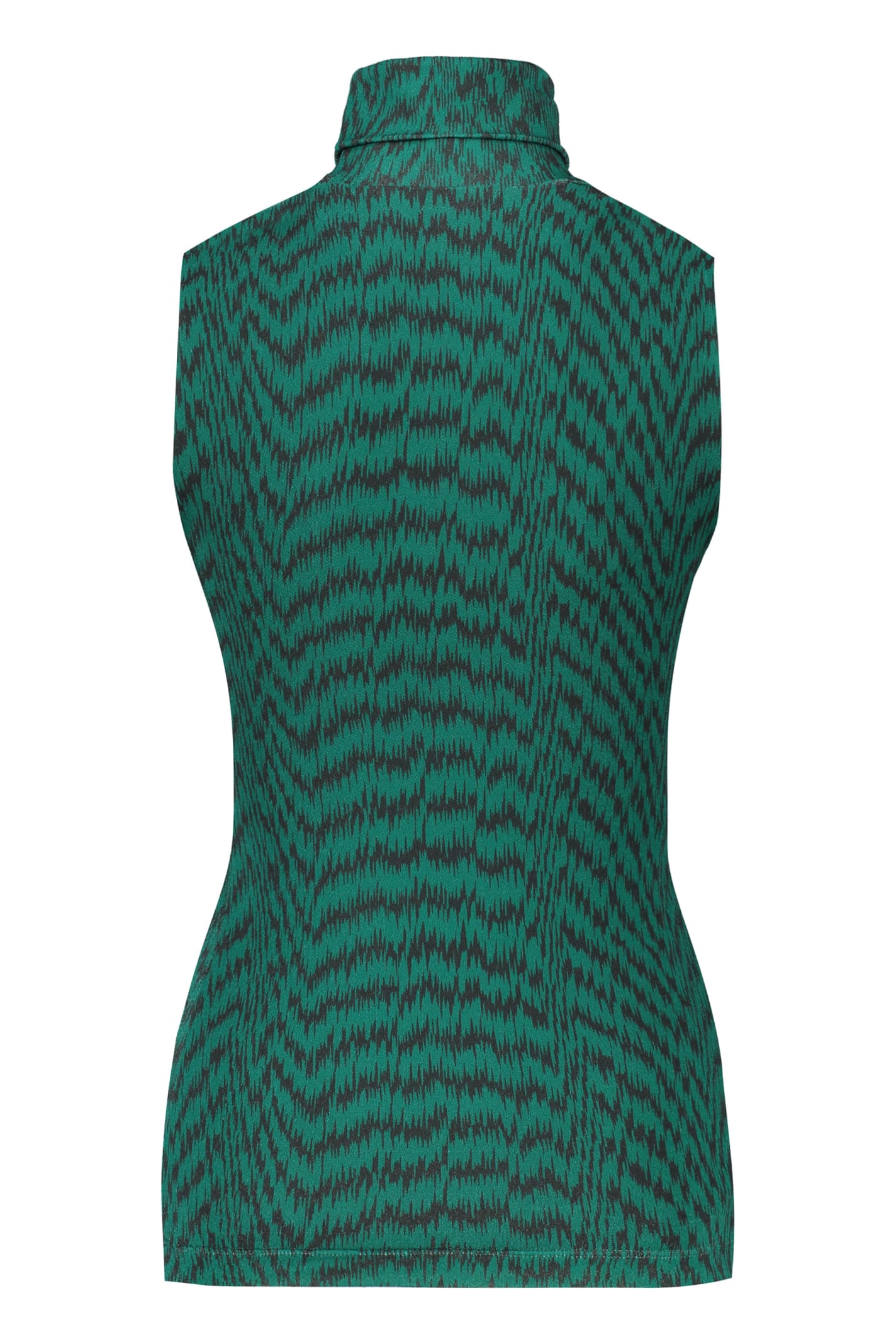 Shop Missoni Technical Fabric Top In Green