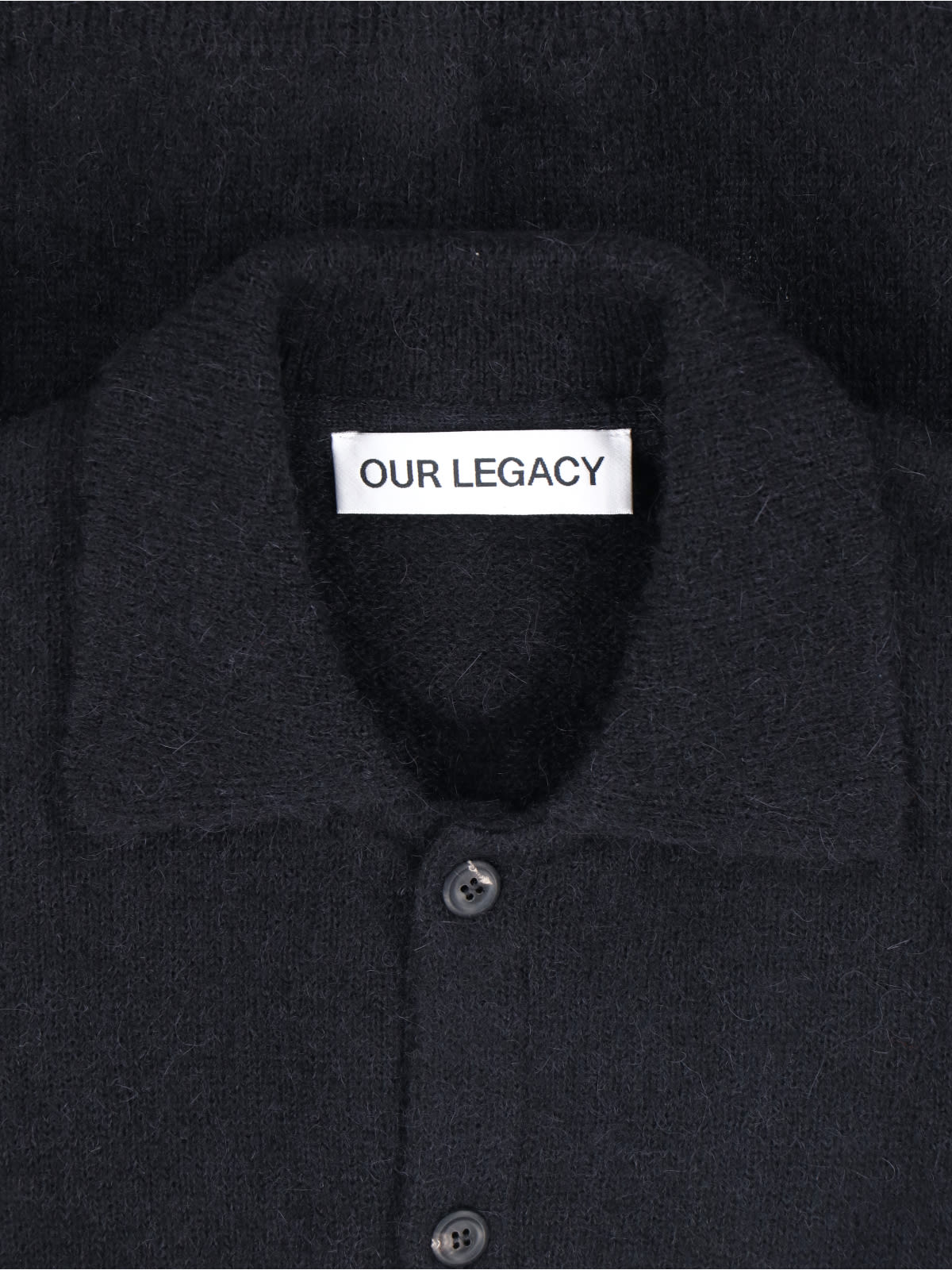 Our Legacy Button Cardigan In Black