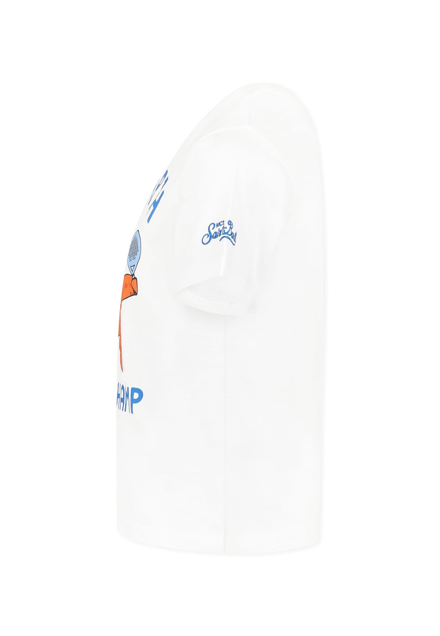 Mc2 Saint Barth White T-shirt For Boy With Starfish In White