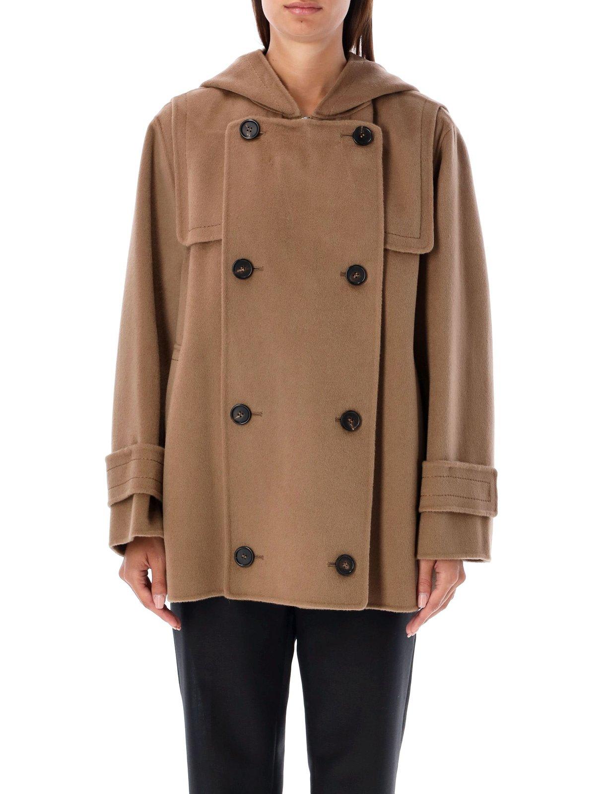 'S Max Mara Double-breasted Long-sleeved Jacket