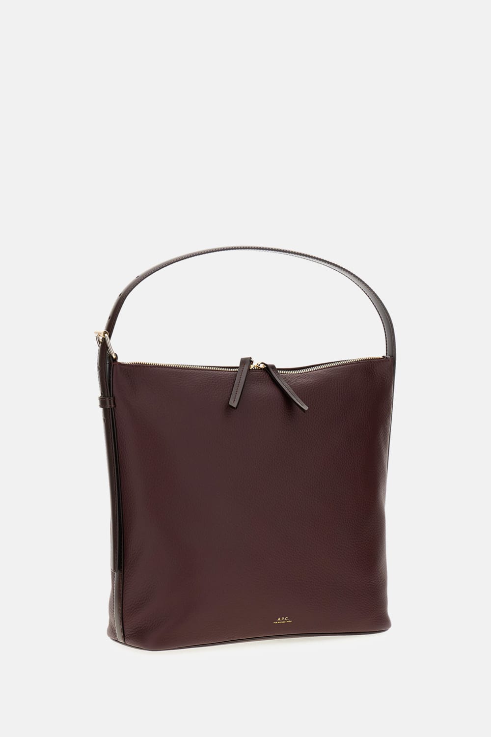 Apc A.p.c. Sac Vera Shoulder Bag In Burgundy
