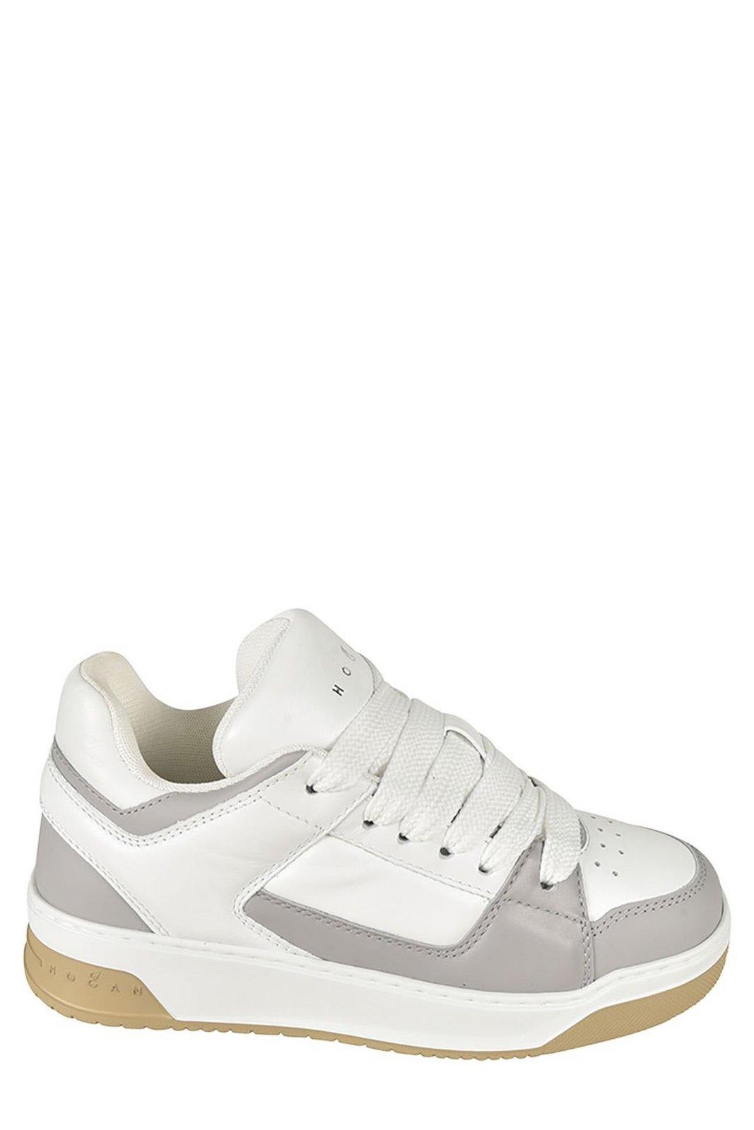 Shop Hogan Chamallow Panelled Sneakers