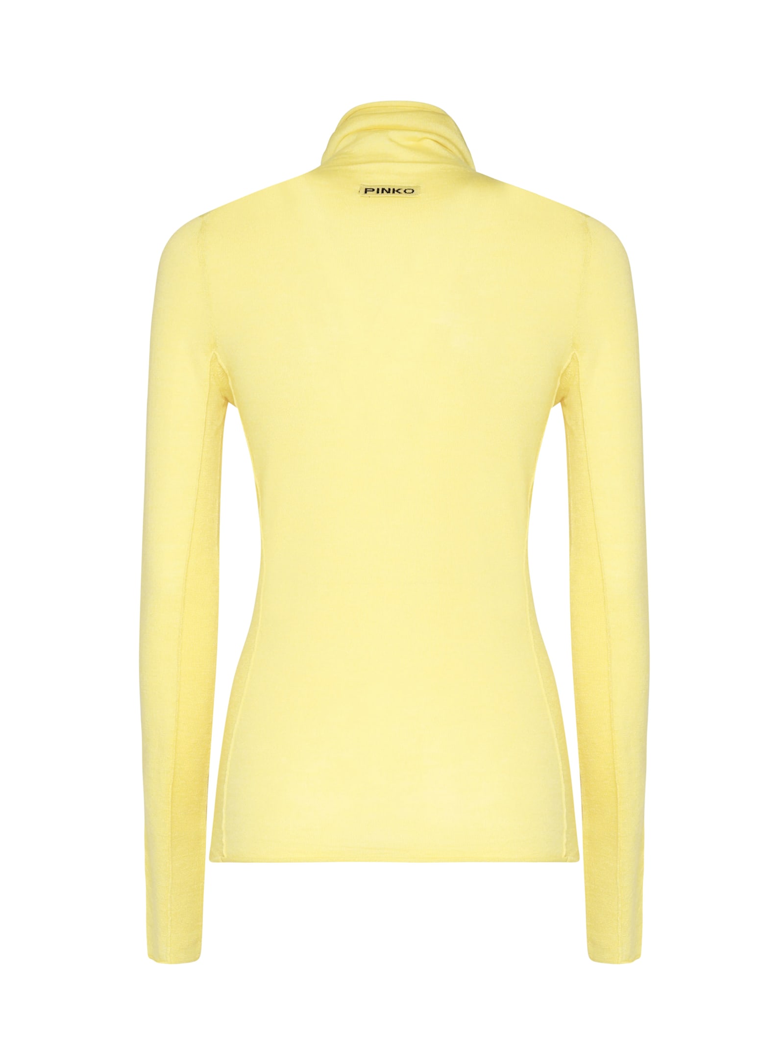 Shop Pinko Sacred Turtleneck Sweater In Yellow