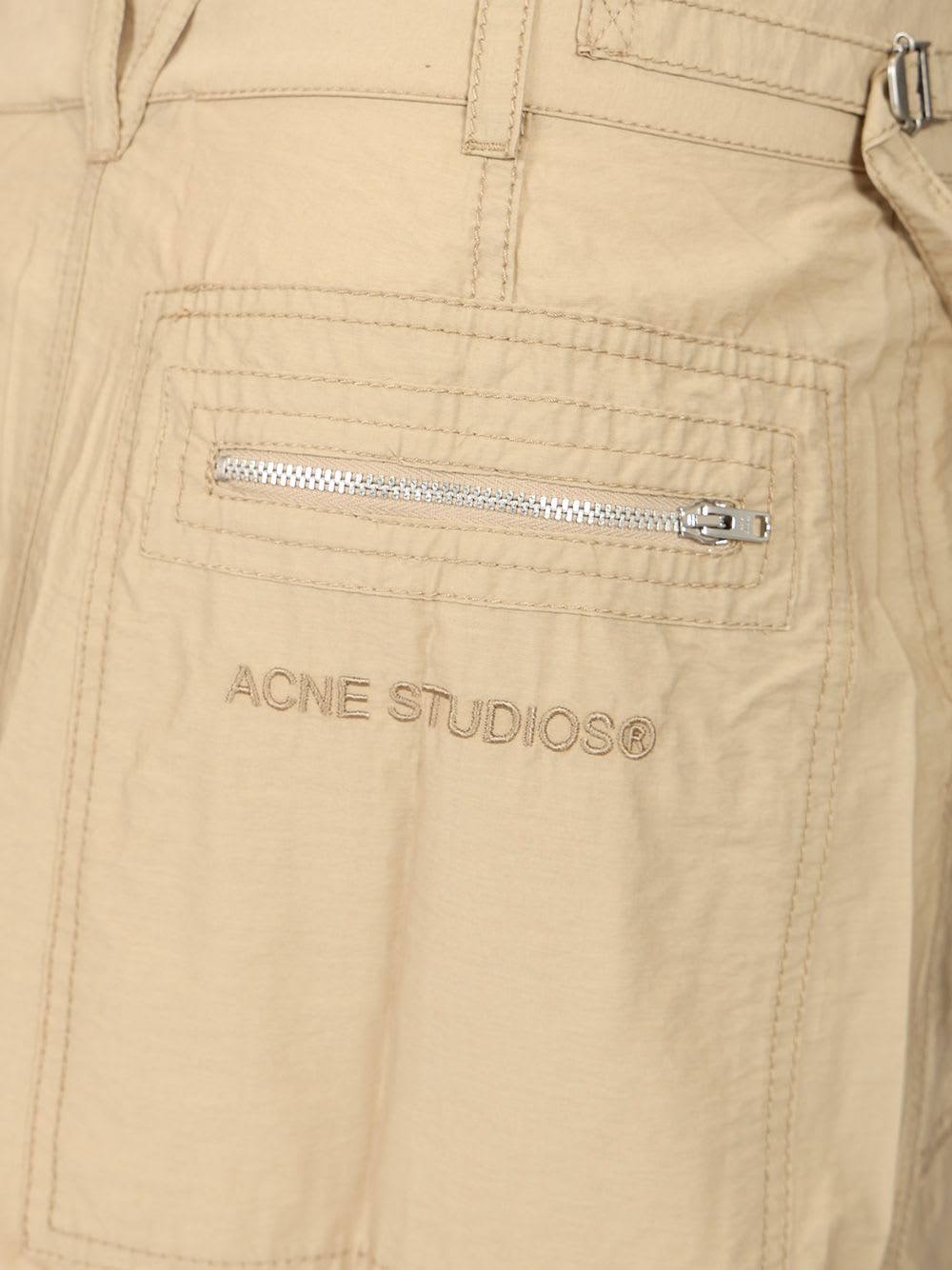 Acne Studios Multipocket Long Skirt Skirts Beige In Neutral