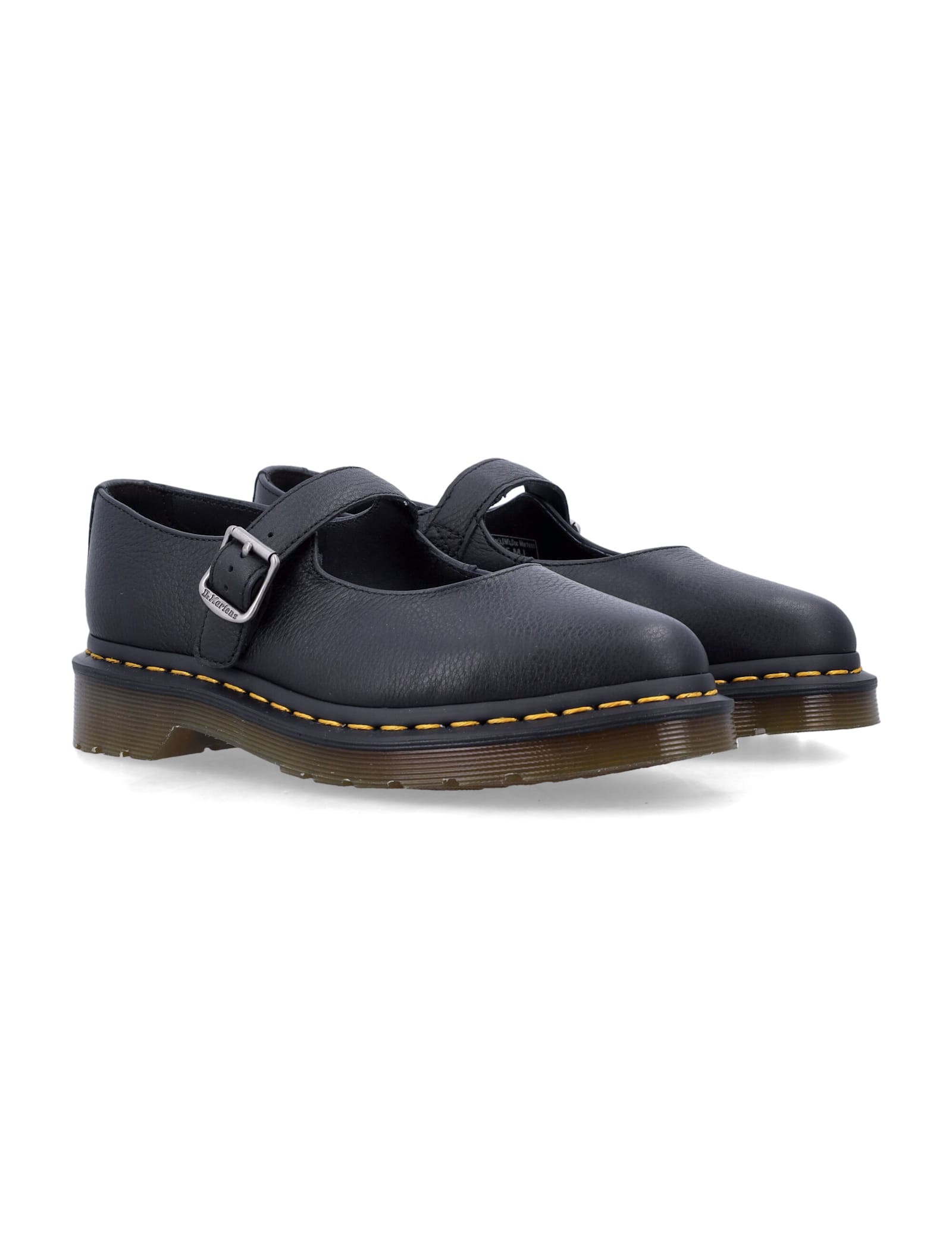 Dr. Martens Shoe Mary Jane Elphie Mj Black Virginia In Black
