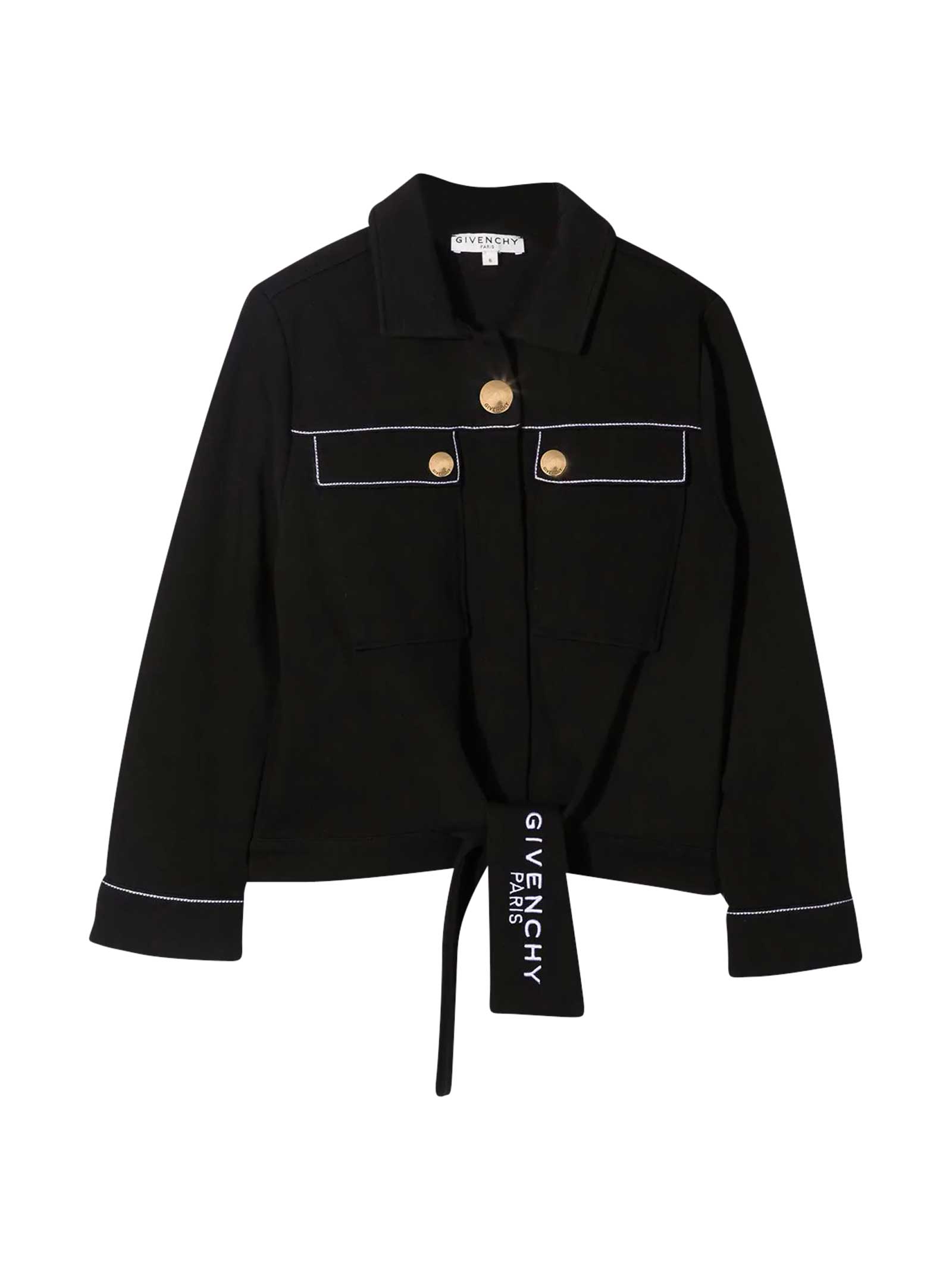 Givenchy Kids' Black Shirt In Nero