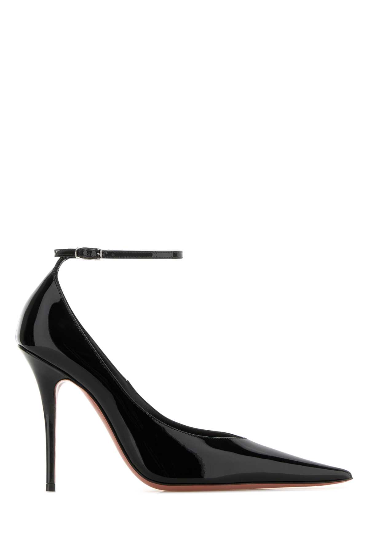 Black Leather Anok Pumps