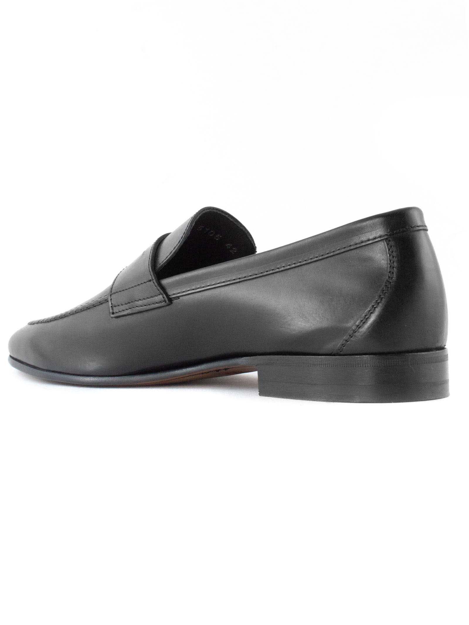 Shop Berwick 1707 Black Leather Loafer