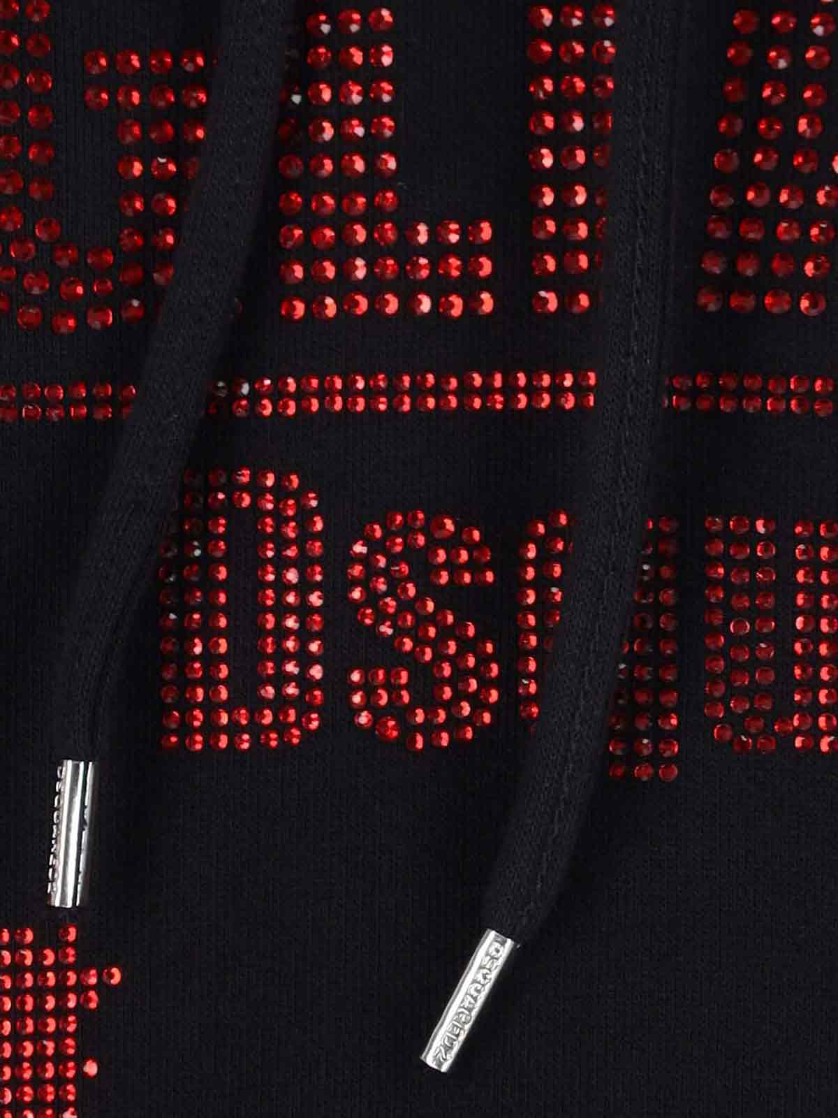 Dsquared2 Magliano Capsule Sleeveless Hoodie With Graphic Print In Black