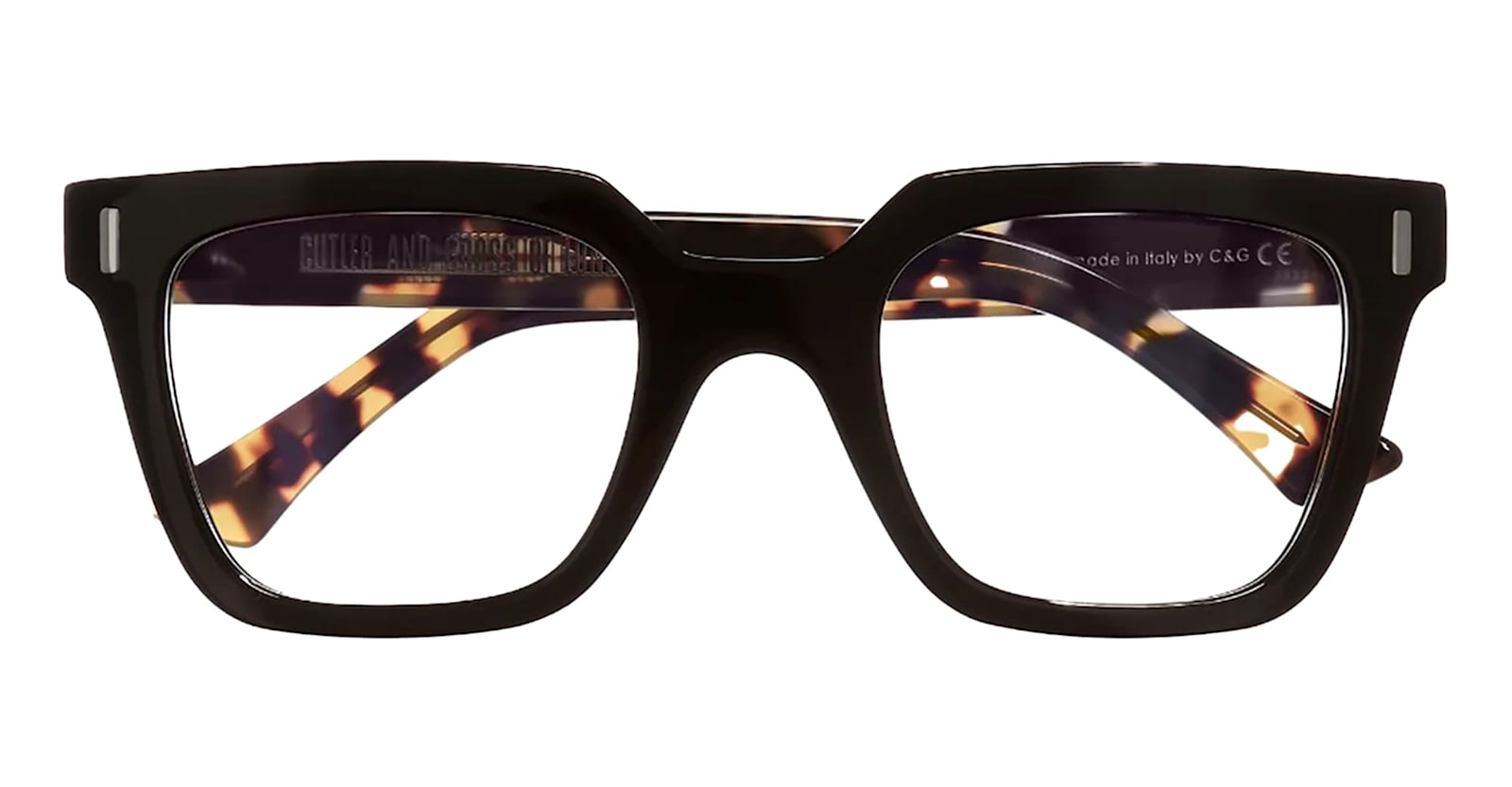 Cutler And Gross 1305 - Black On Camouflage Rx Glasses In Black