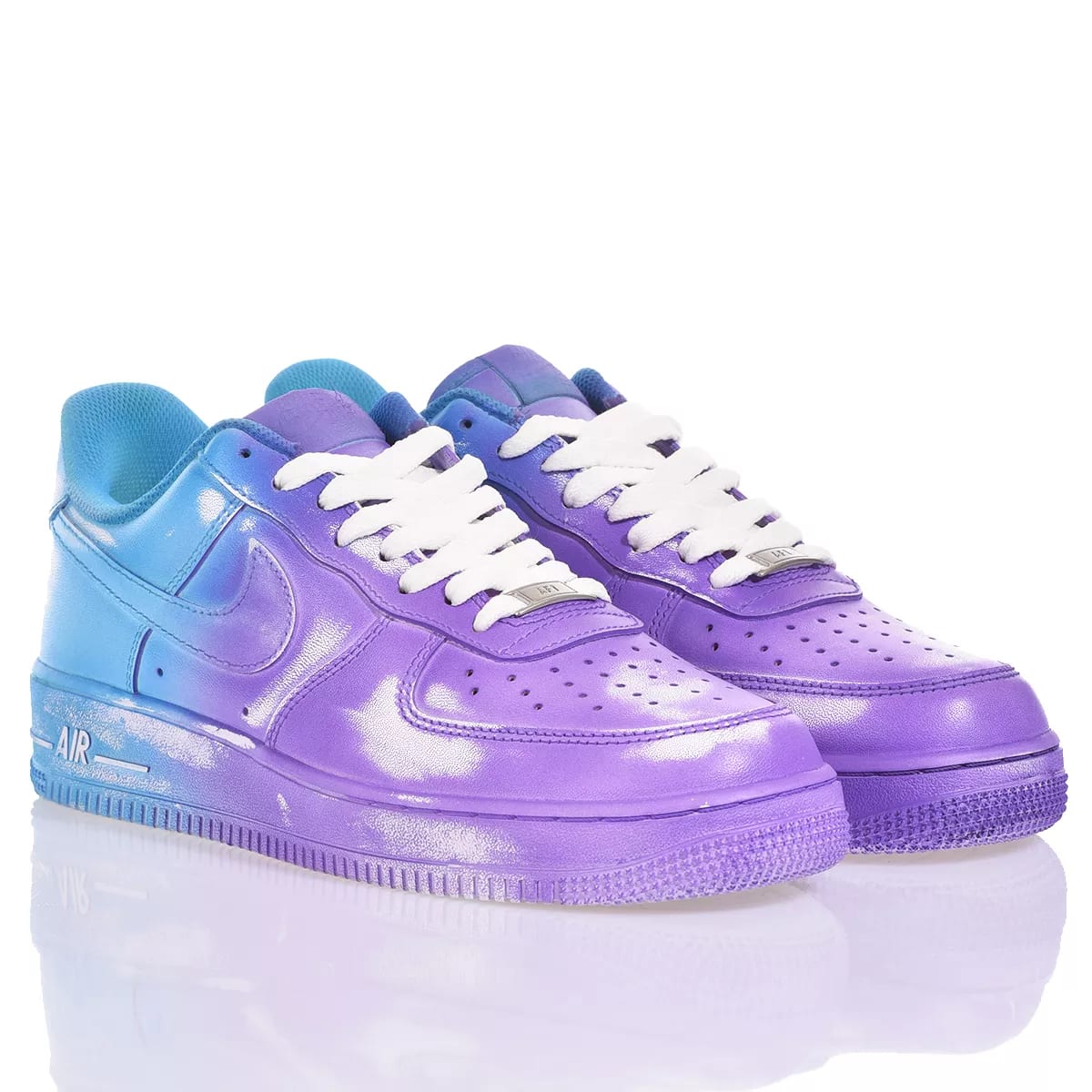 Shop Mimanera Nike Air Force 1 Purple Blue