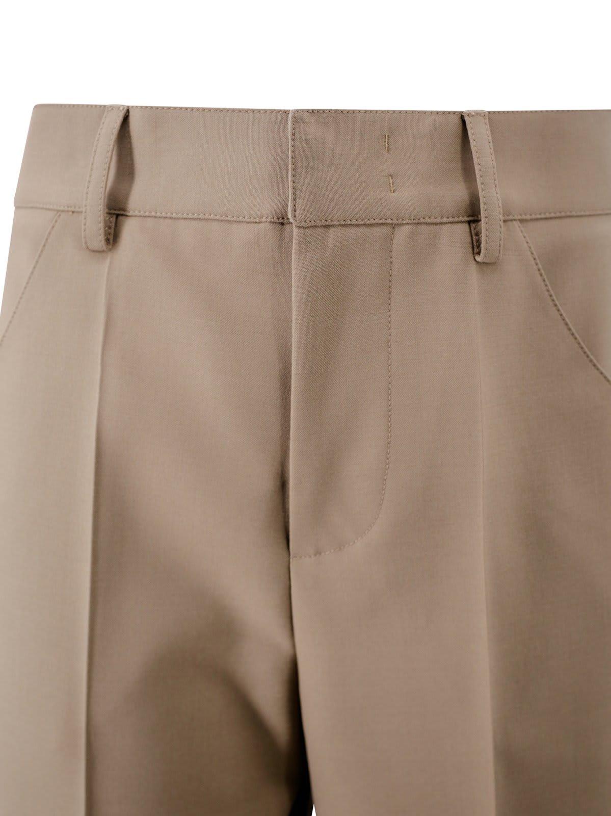 Shop Philosophy Di Lorenzo Serafini High Waist Palazzo Pants In Beige