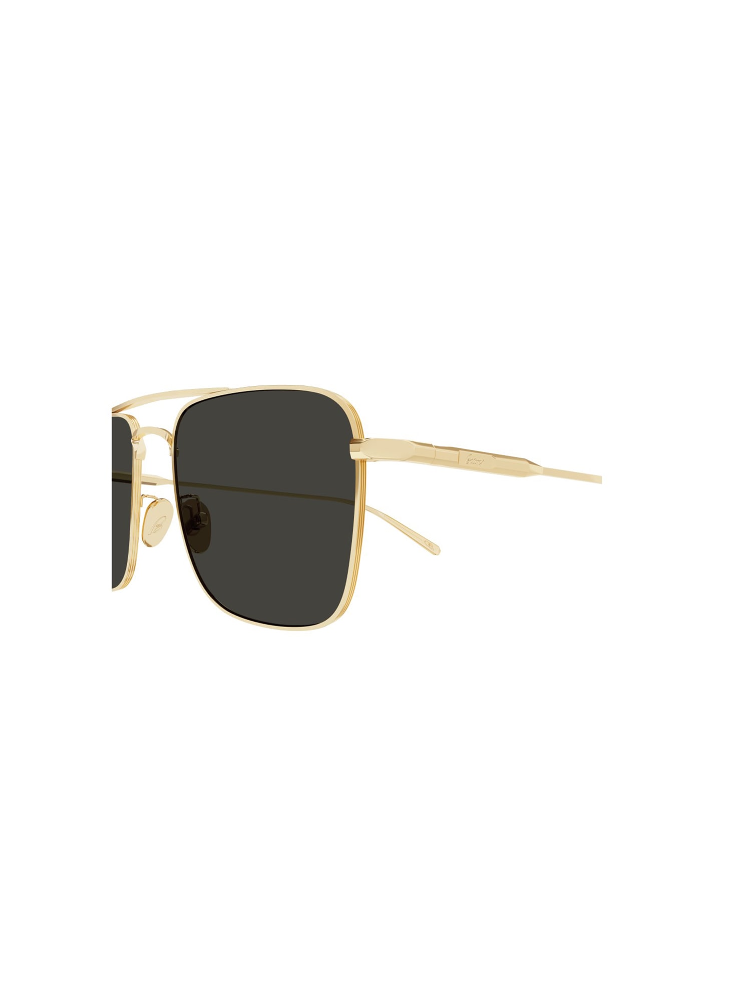 Shop Brioni Br0101s Sunglasses In Gold Gold Grey