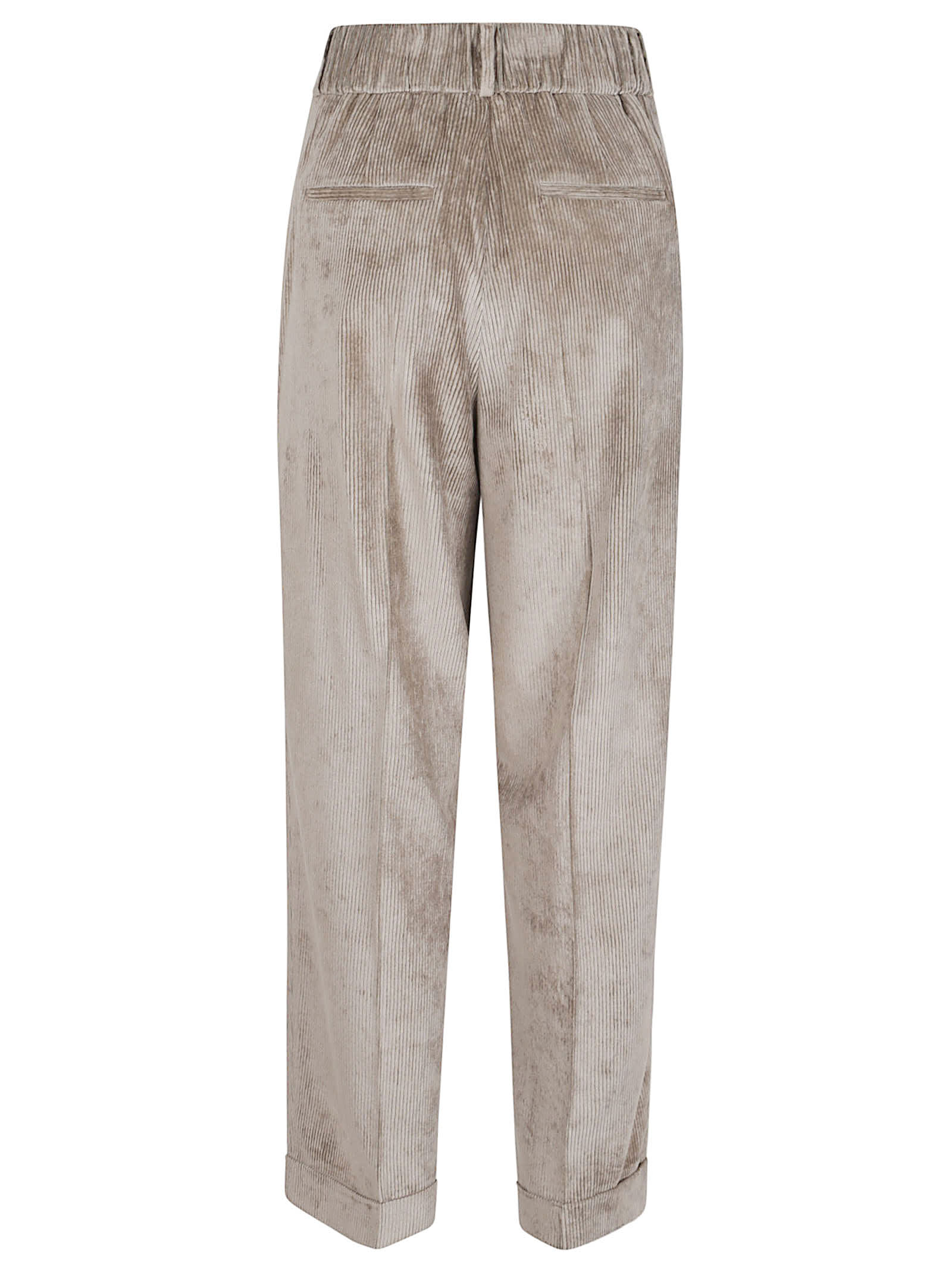 Peserico Casual Pants With Belt Loops In Brown