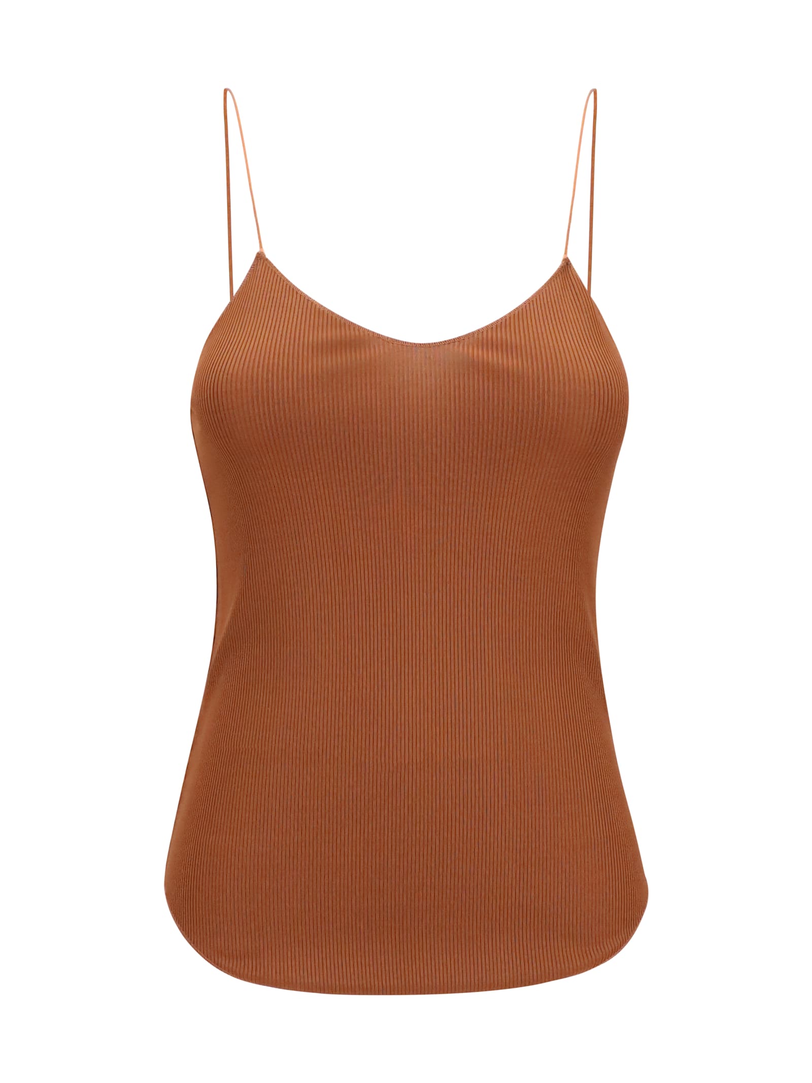 Forte Forte Ribbed Top Asymmetric Hemline
