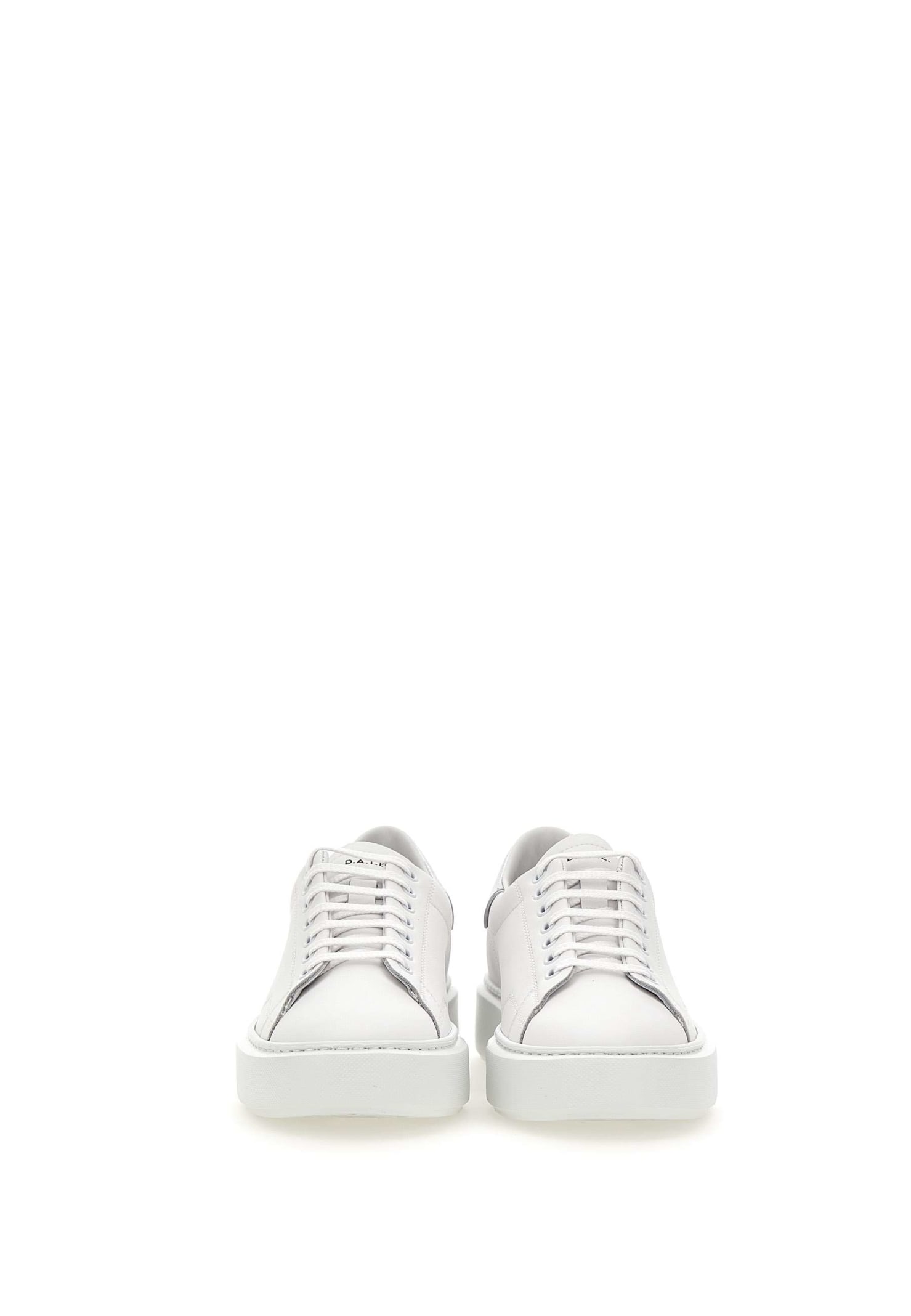 Shop Date Sfera Laminated Leather Sneakers In White