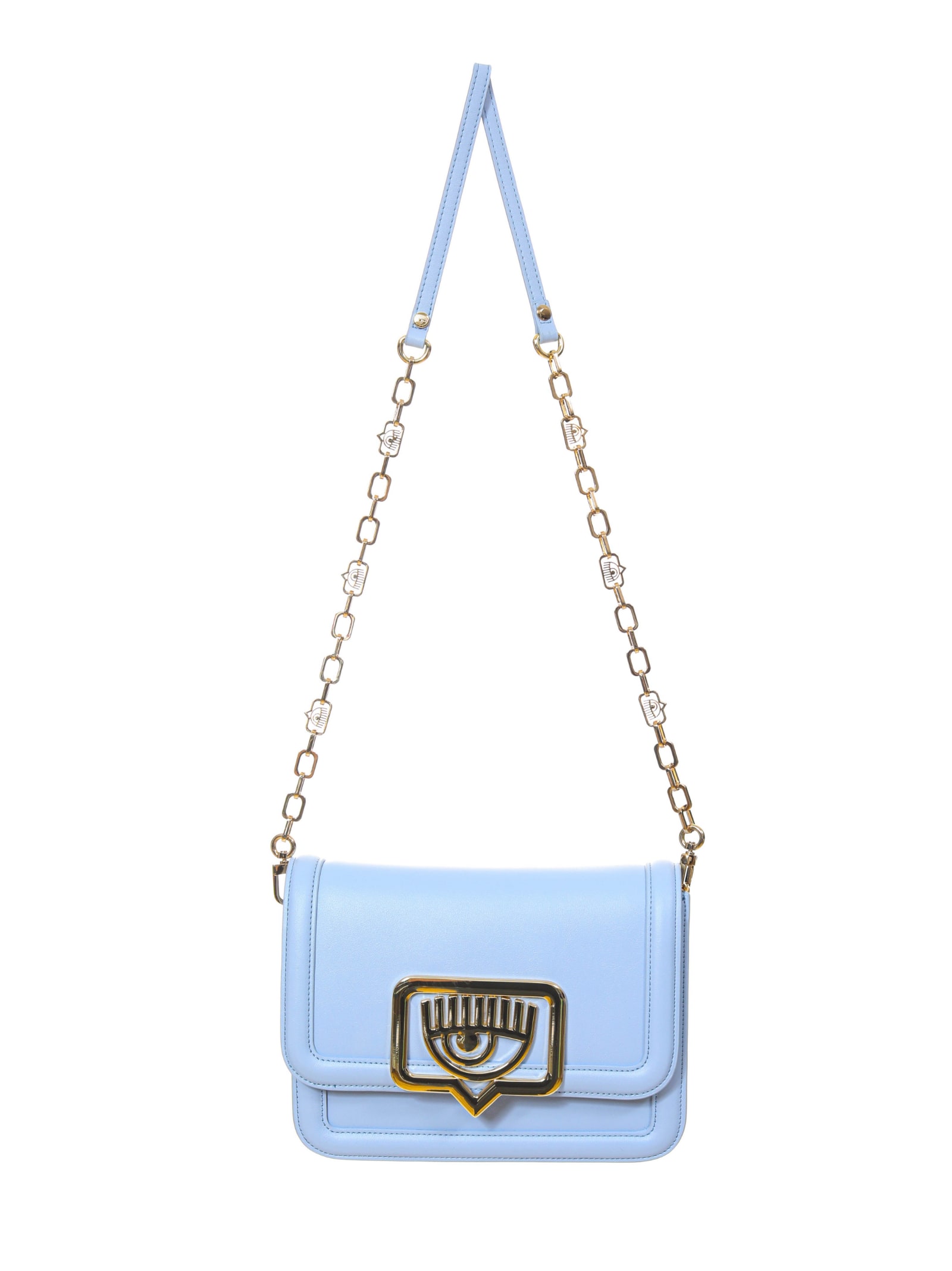 Chiara Ferragni Blue Shoulder Bag