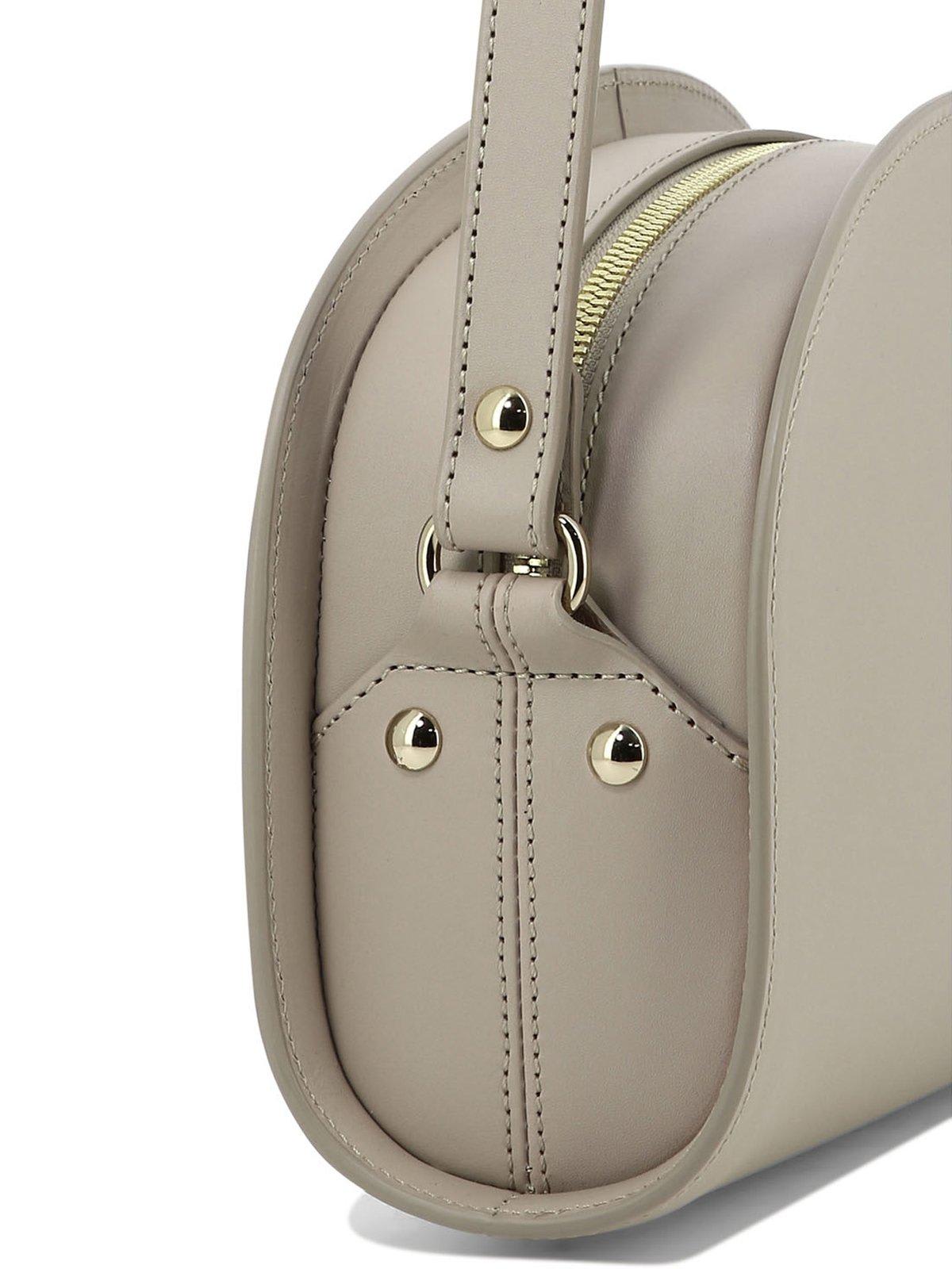 Shop Apc Demi Lune Crossbody Bag In Lal Moon Grey