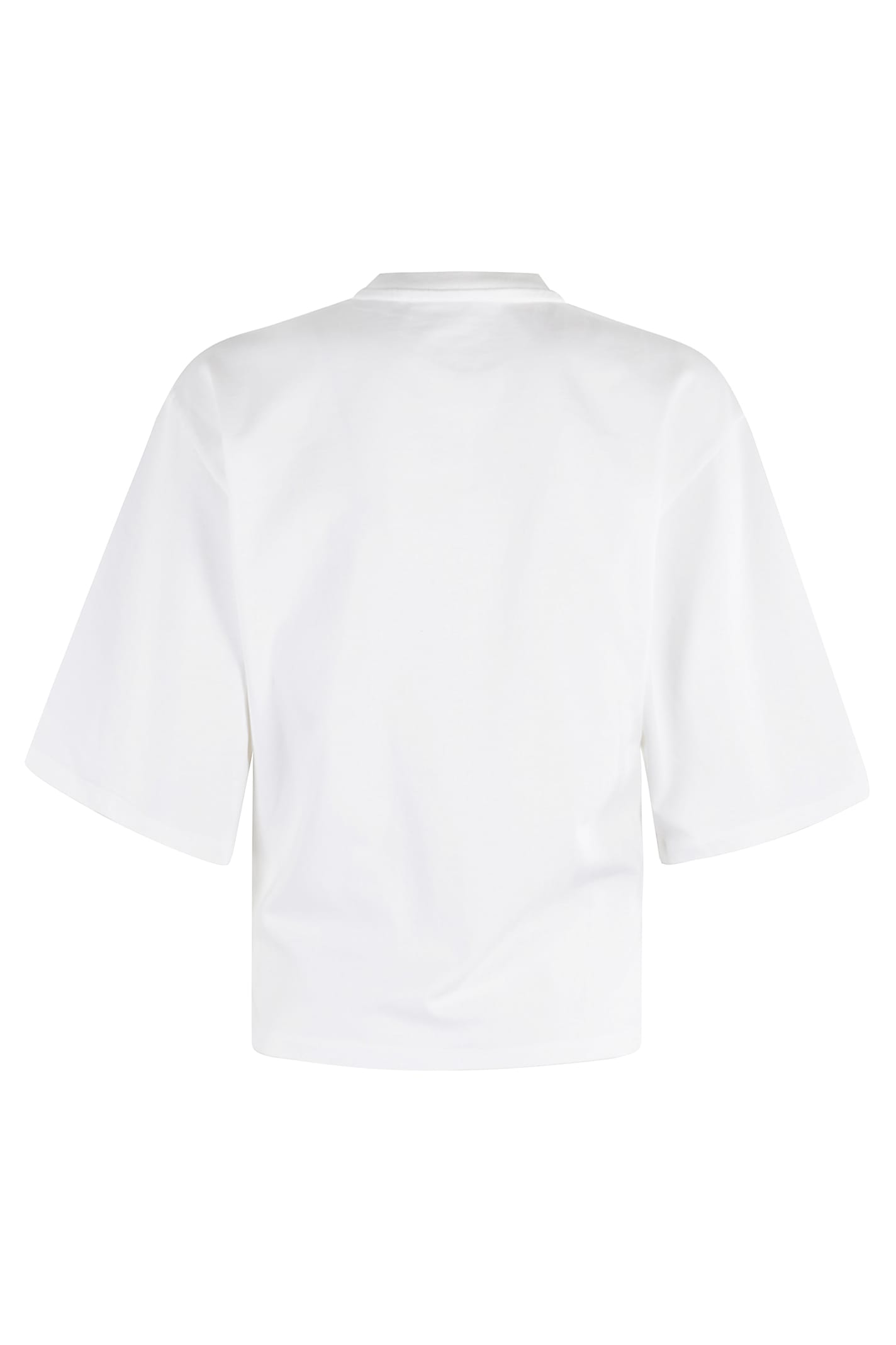 Shop Rohe Fitted Logo Tshirt In Optic White