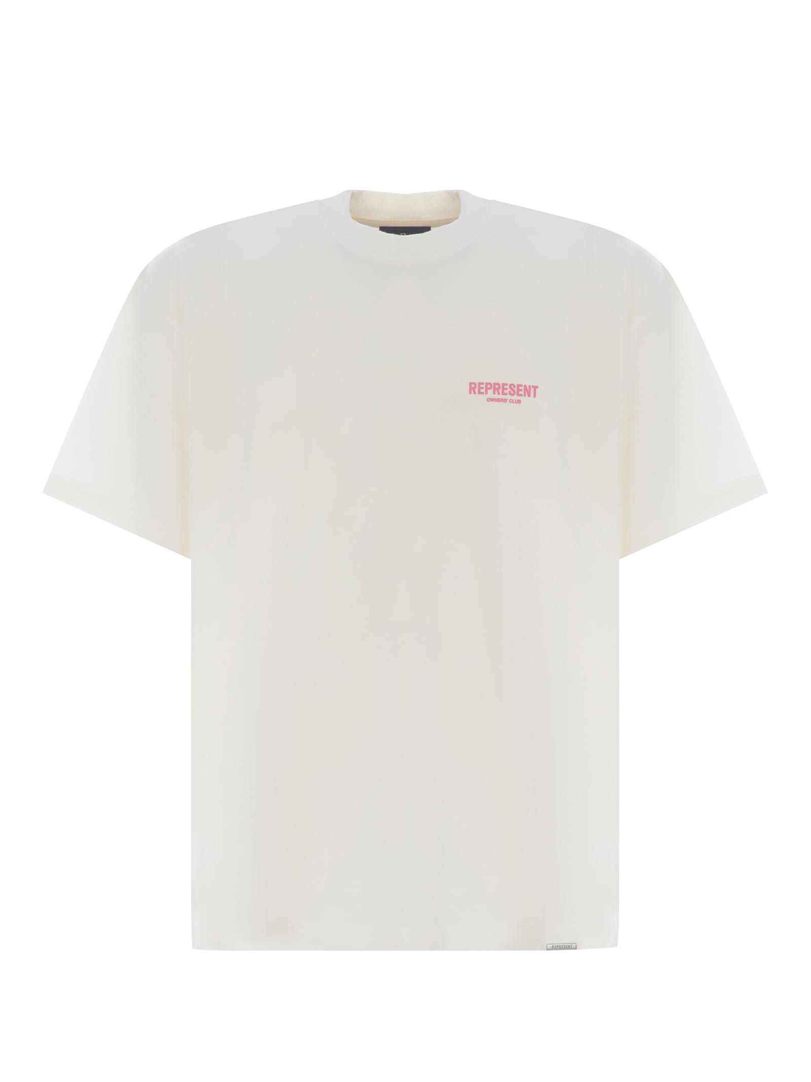 Shop Represent T-shirt  Ownersclub Made Of Cotton In Bianco