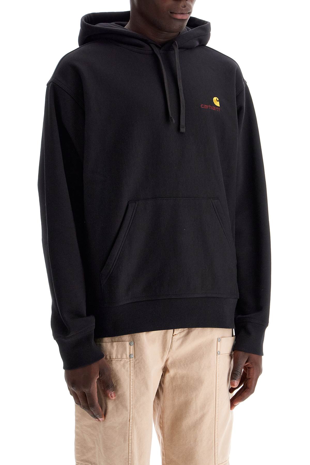 Shop Carhartt American Script Hoodie In Black (black)