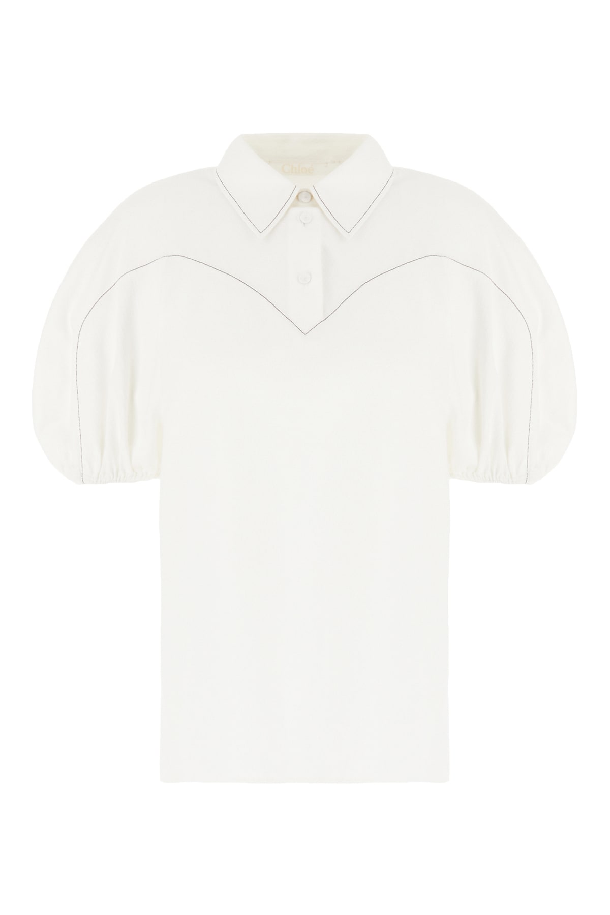 Chloé White Cotton Blouse