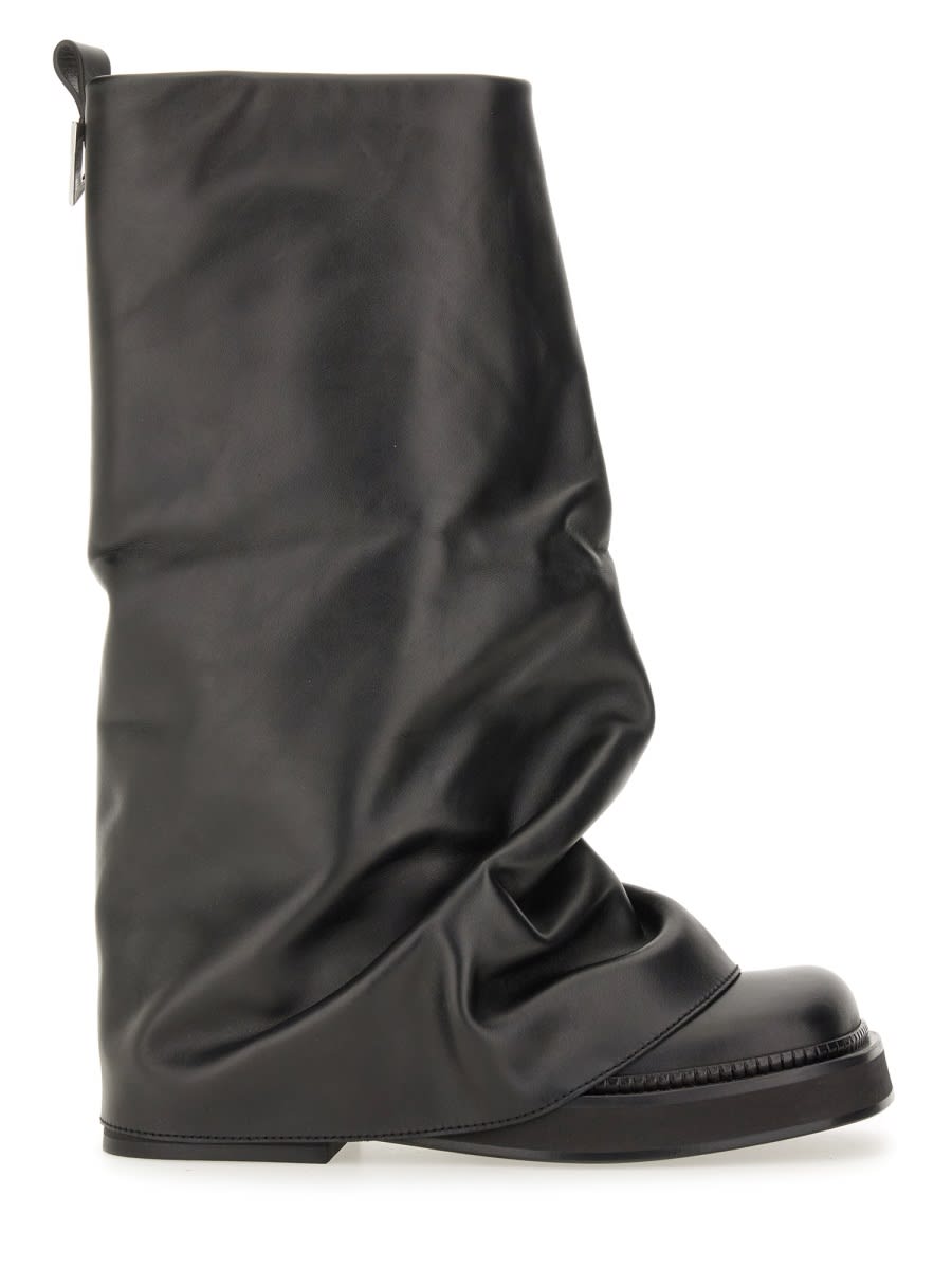 Attico Combat Boot Robin In Black