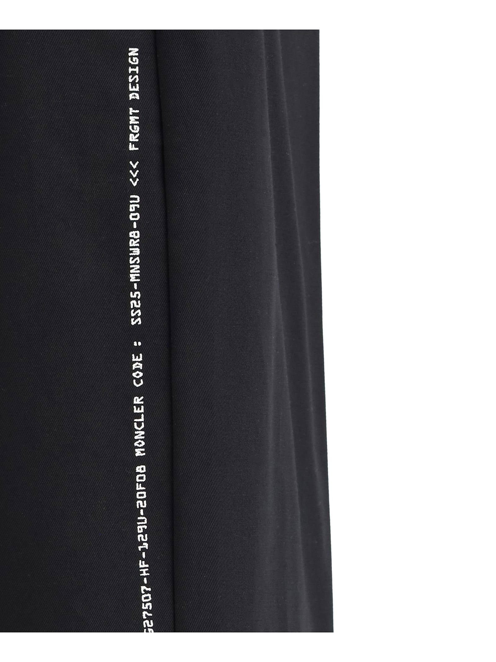 Moncler Genius Frgmt Trousers With Belt Loops And Pockets In 999