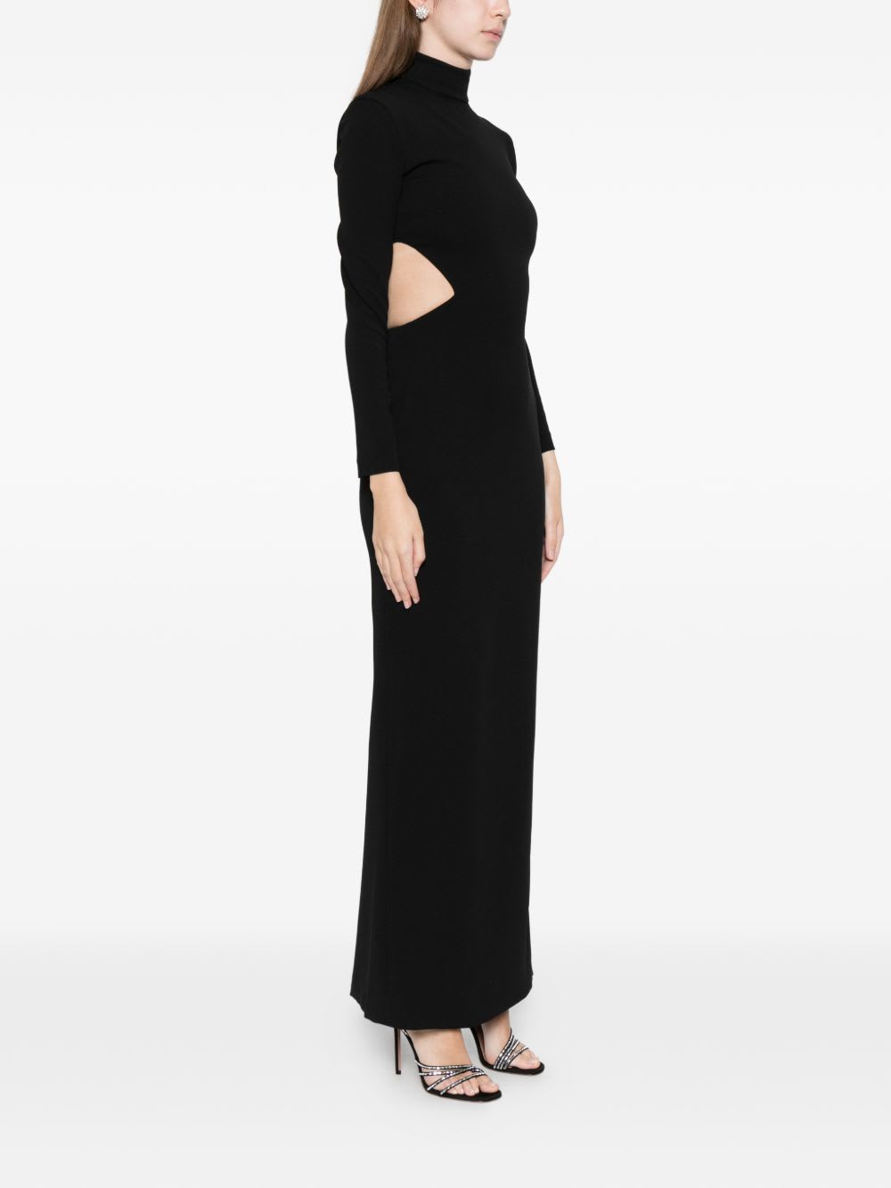 Solace London Wilma Maxi Dress In Black