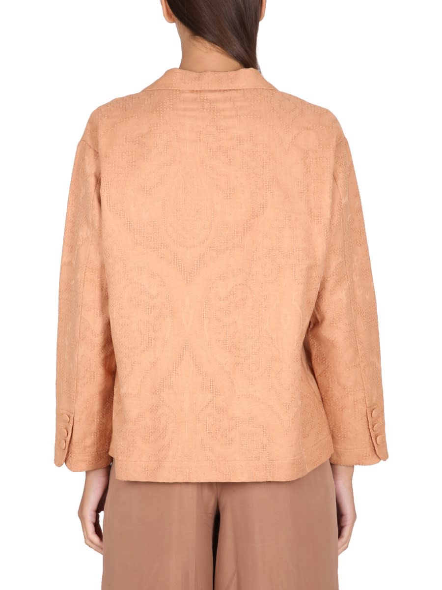 Alysi Jacket Ajoure In Brown