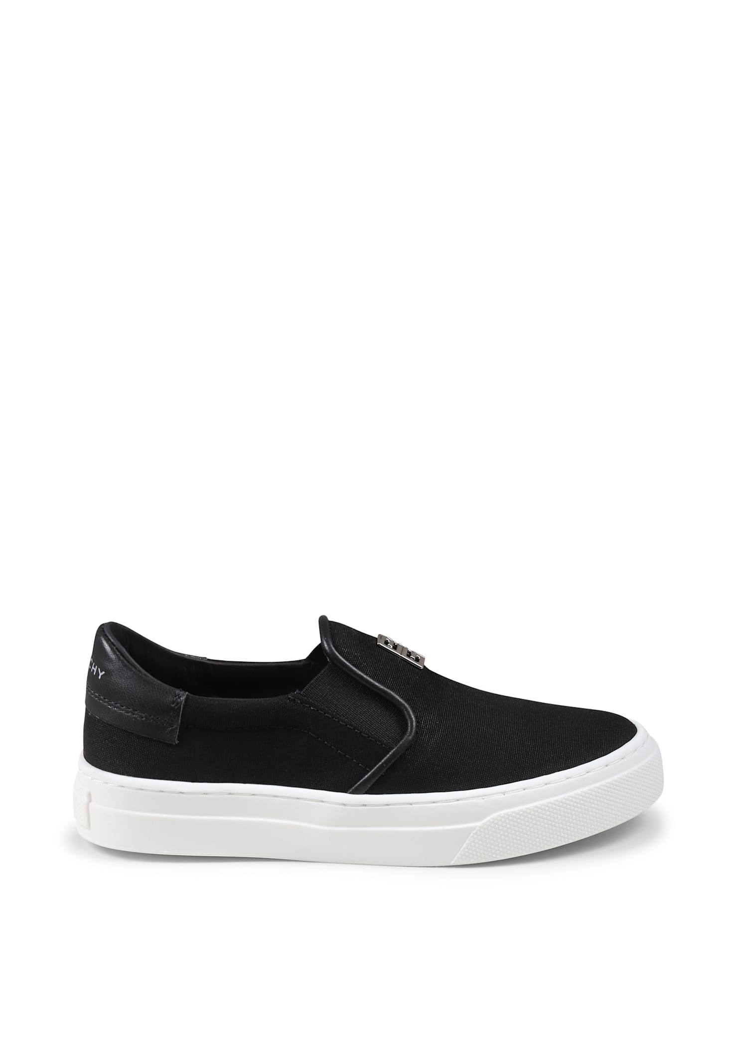 Givenchy Black Sneakers For Kids With 4g Motif In Black