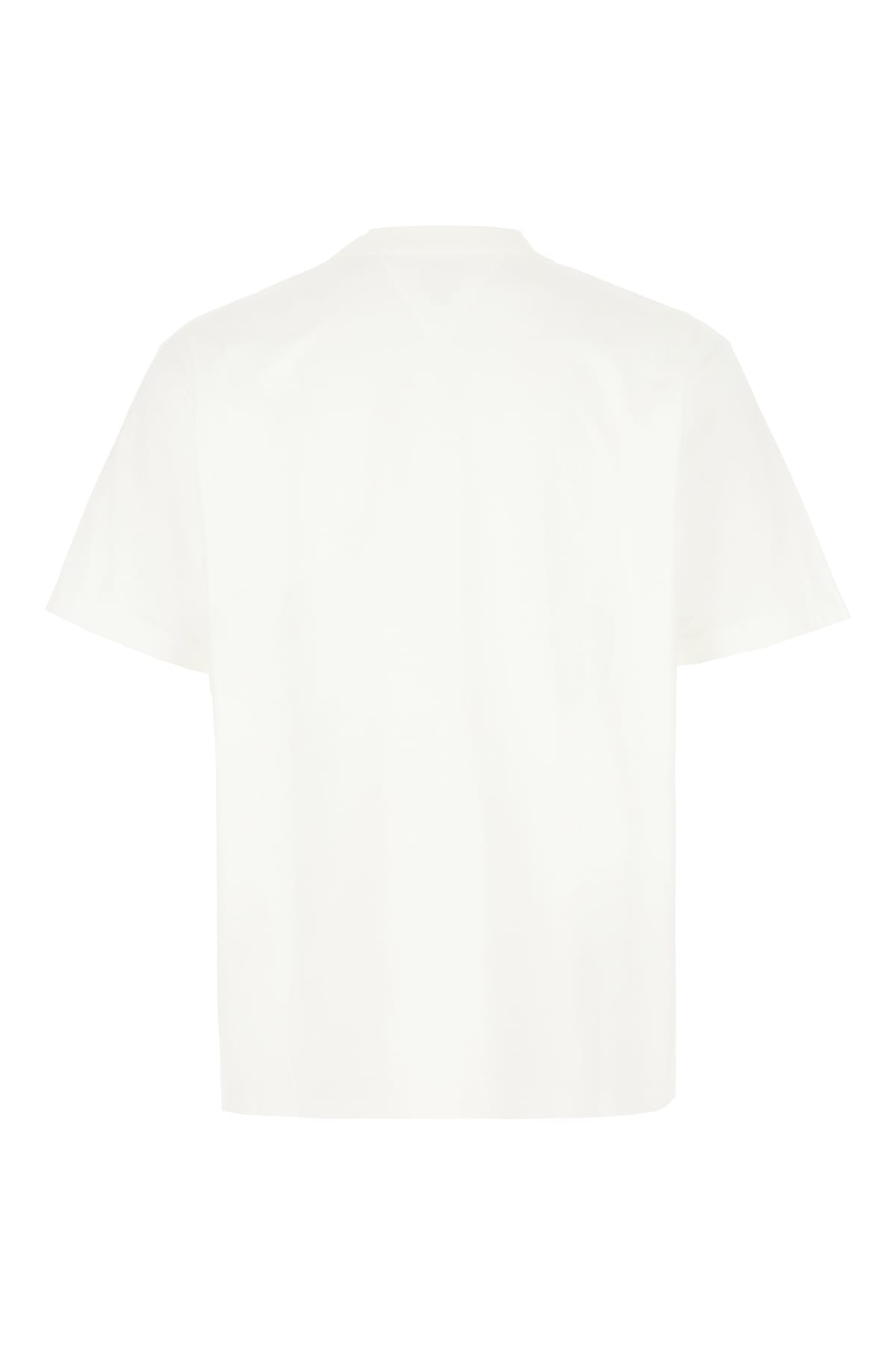 Shop Bottega Veneta White Cotton T-shirt In Bianco