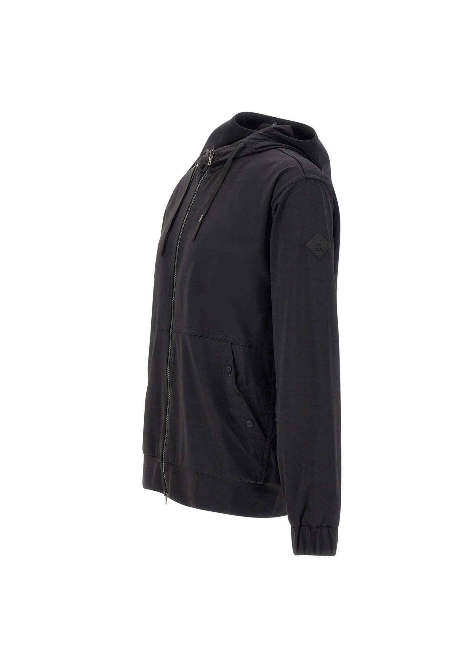 Shop Herno Tricot Jersey Sweatshirt In Black