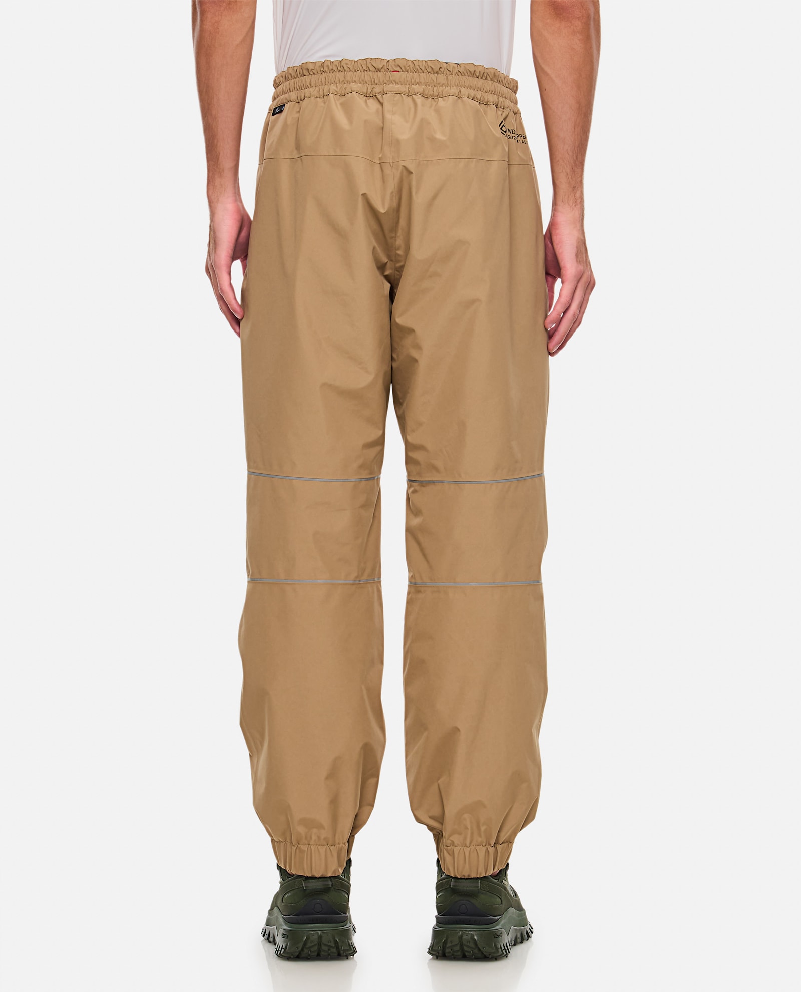 Shop Moncler Drawstring Pants In Beige