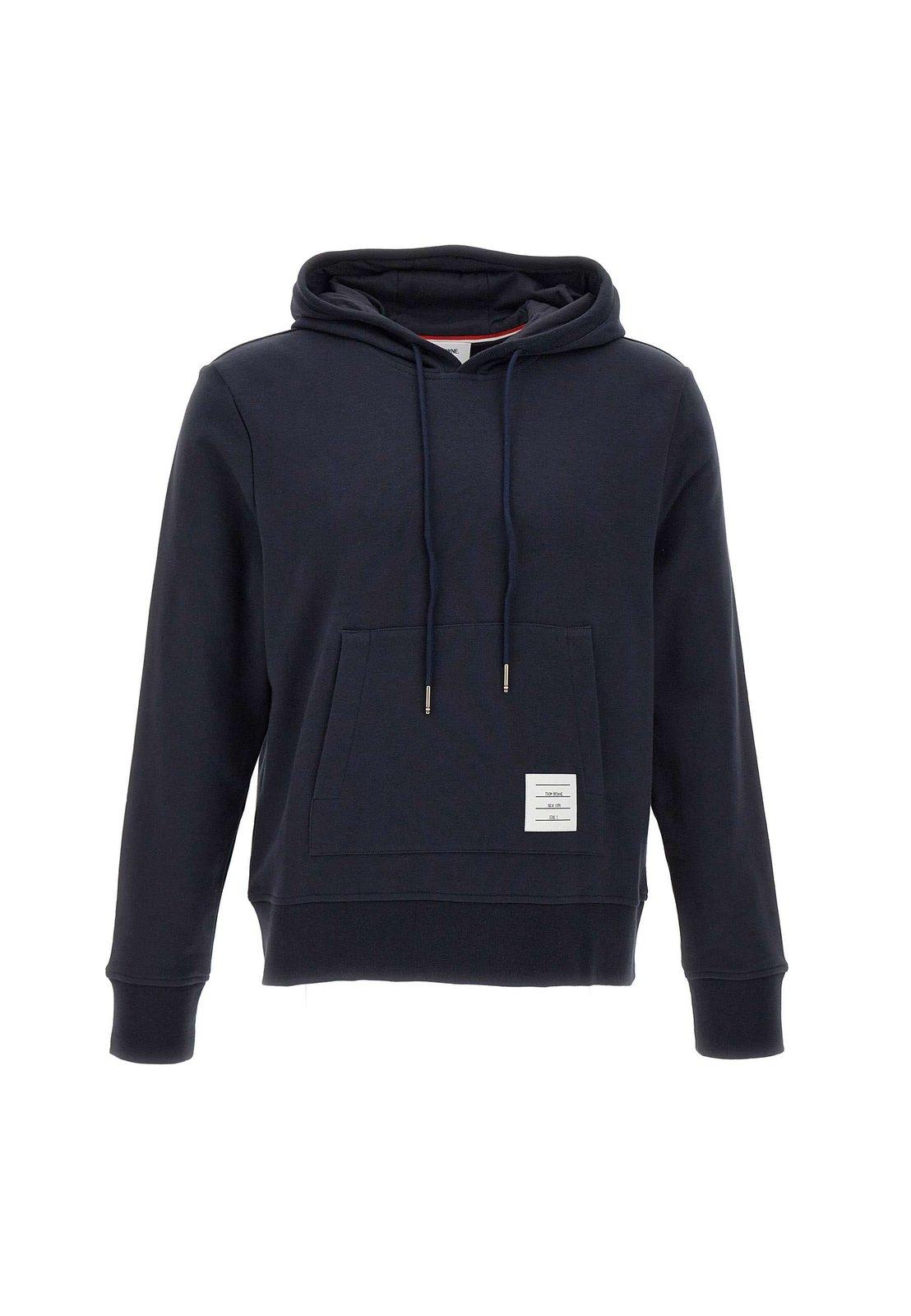 THOM BROWNE FLORAL EMBROIDERED HOODIE